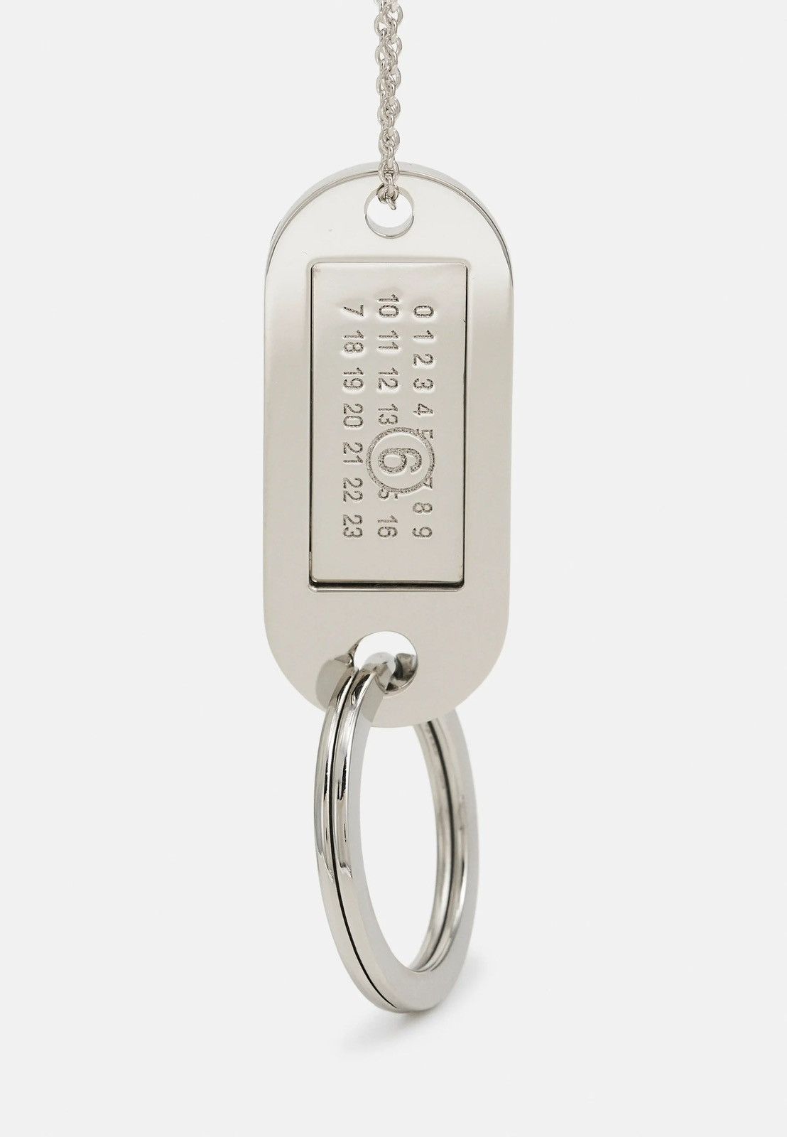 Maison Margiela !DS! FW23 Maison Margiela MM6 Logo Pendant Plaque Necklace Size ONE SIZE - 1 Thumbnail