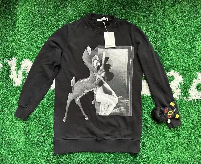 Givenchy Givenchy Black and White Deer Hoodie, OS XS size Size US XS / EU 42 / 0 - 1 Thumbnail