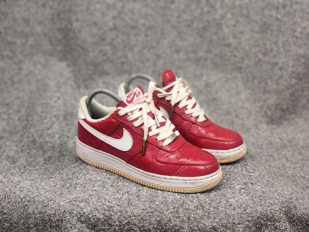 Nike Vintage Nike Air Force Slam Jam Varsity red Supreme sneakers Size US 7 / EU 40 - 1 Thumbnail