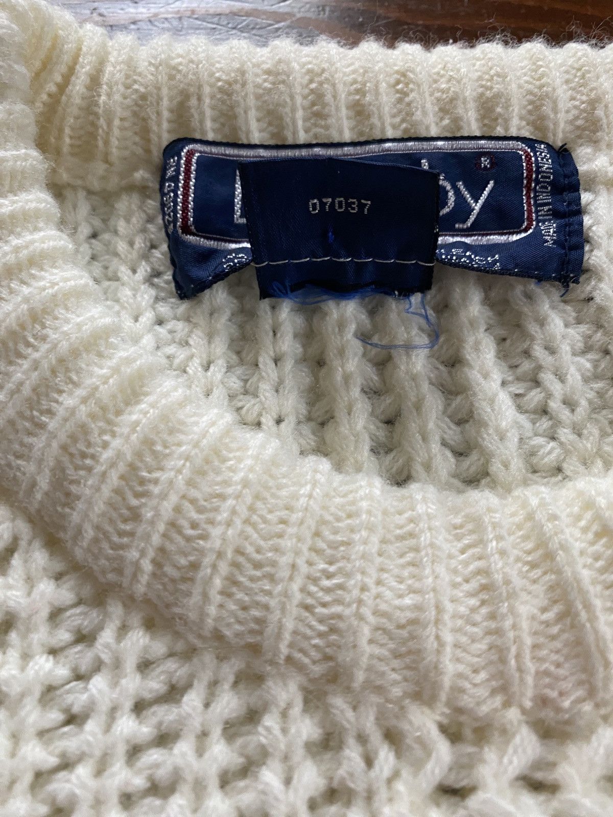Vintage Vintage 80’s Barnaby White Knit Sweater Size US L / EU 52-54 / 3 - 4 Thumbnail