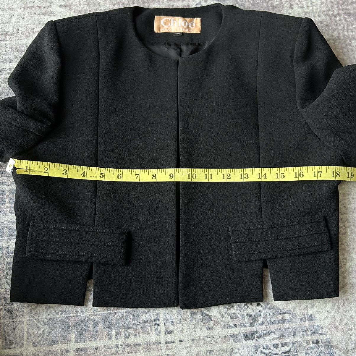 Chloe Chloe Black Formal Structured Blazer Size M / US 6-8 / IT 42-44 - 7 Thumbnail