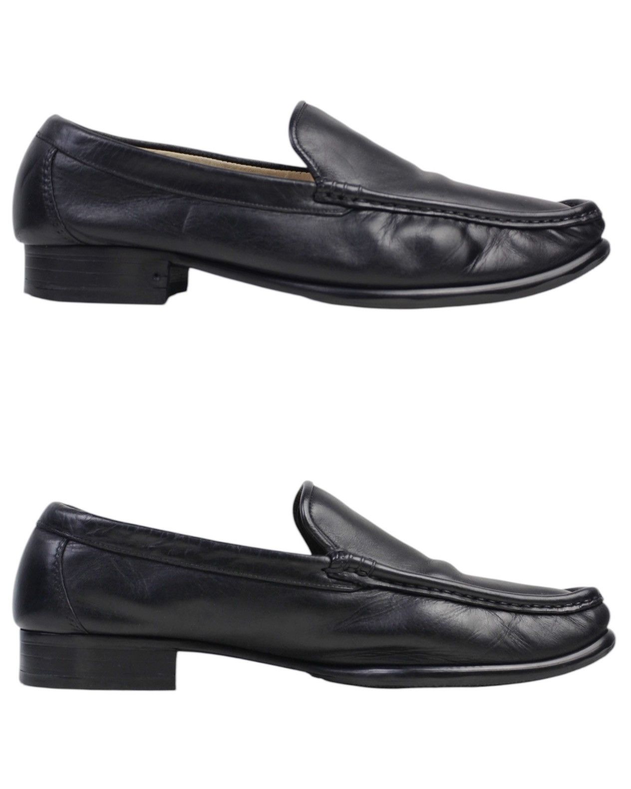 Balenciaga 1990S BALENCIAGA BLACK LEATHER NOIR HERITAGE LOAFER Size US 7.5 / EU 40-41 - 3 Thumbnail