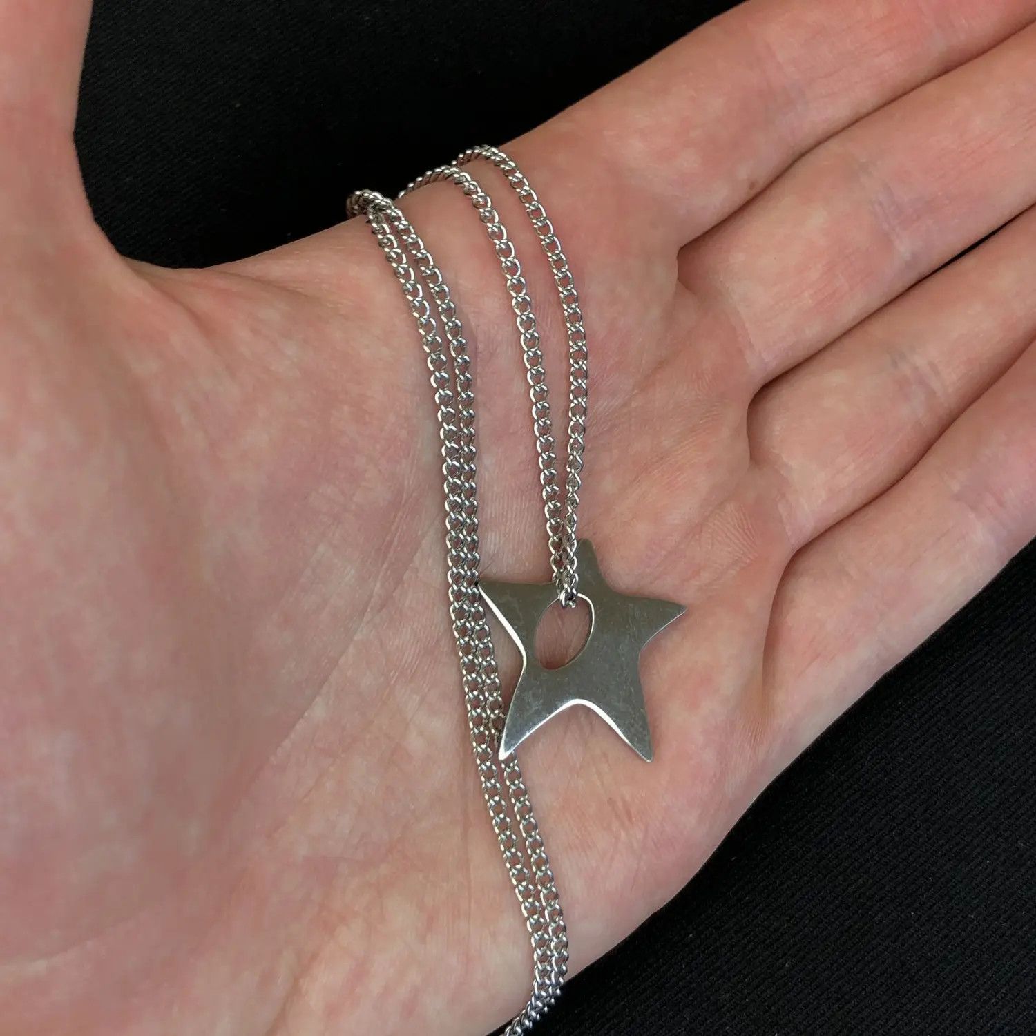 Jewelry Chain Star Necklace Y2K Pop Punk Grunge Size ONE SIZE - 3 Thumbnail