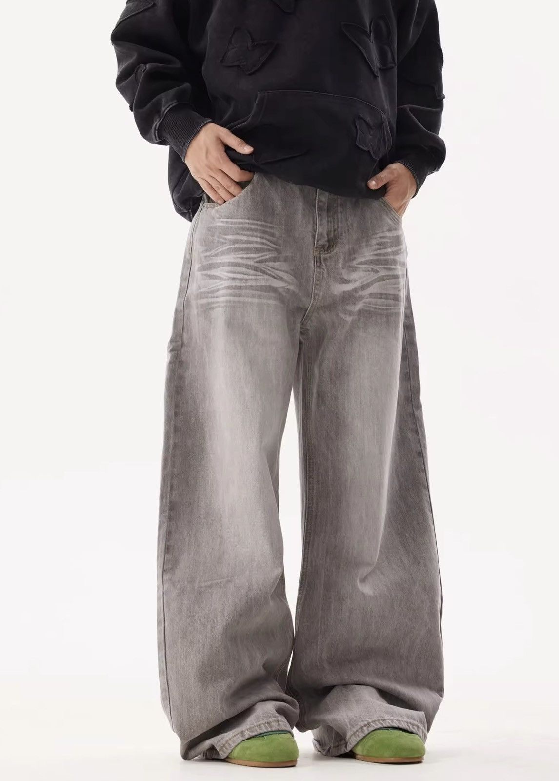 Japanese Brand × Vintage Vintage Washed Worn-out Loose Jeans Size US 29 - 3 Thumbnail