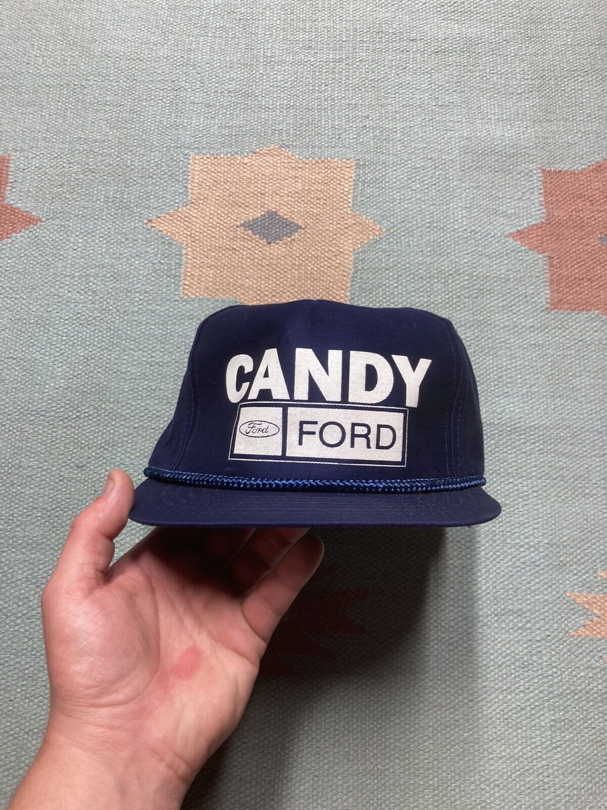Ford × Vintage VTG SnapBack hat candy ford motors automobile car mechanic Size ONE SIZE - 2 Thumbnail