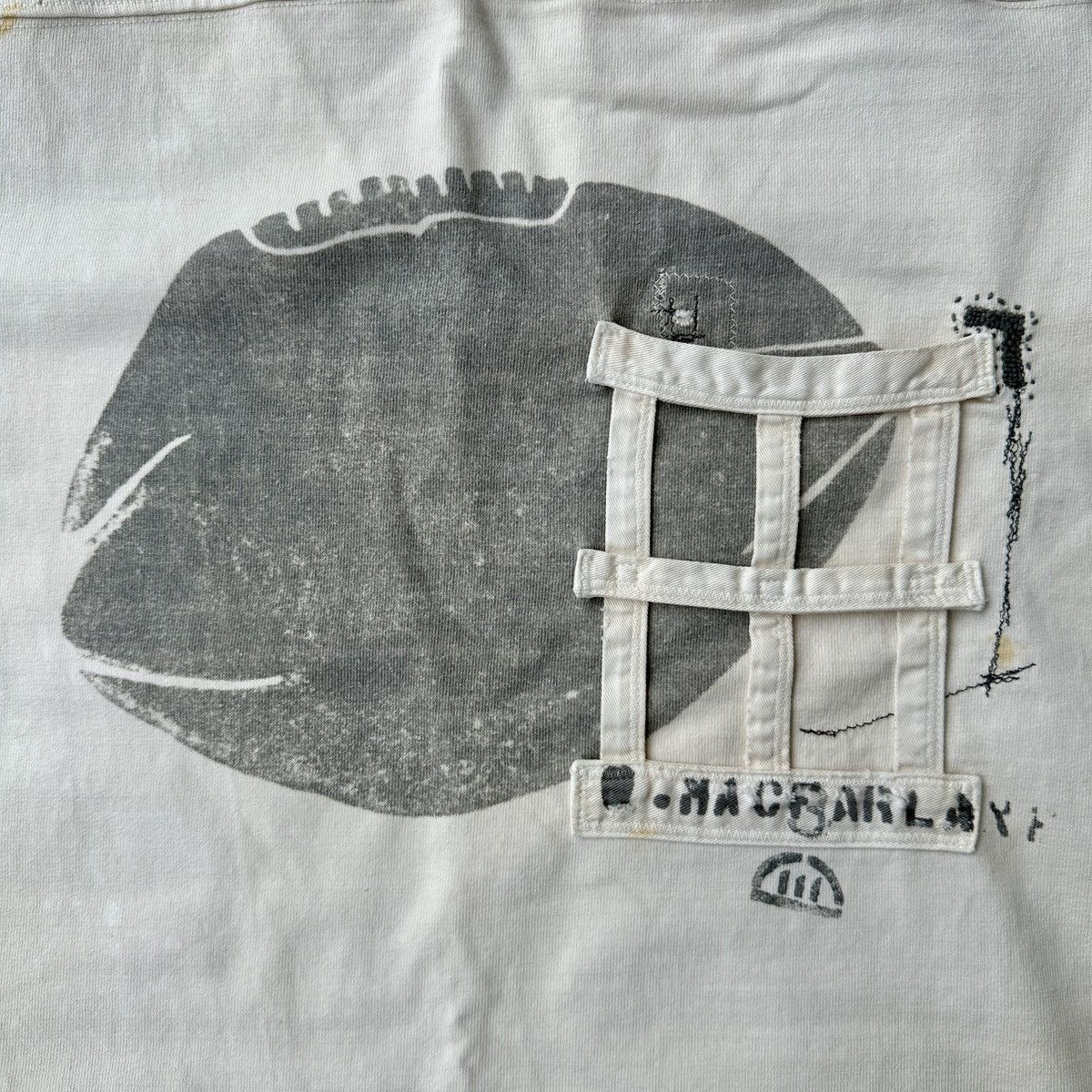 Kapital College Numbered Football Prisoner repairs distressed tee Size US L / EU 52-54 / 3 - 4 Thumbnail