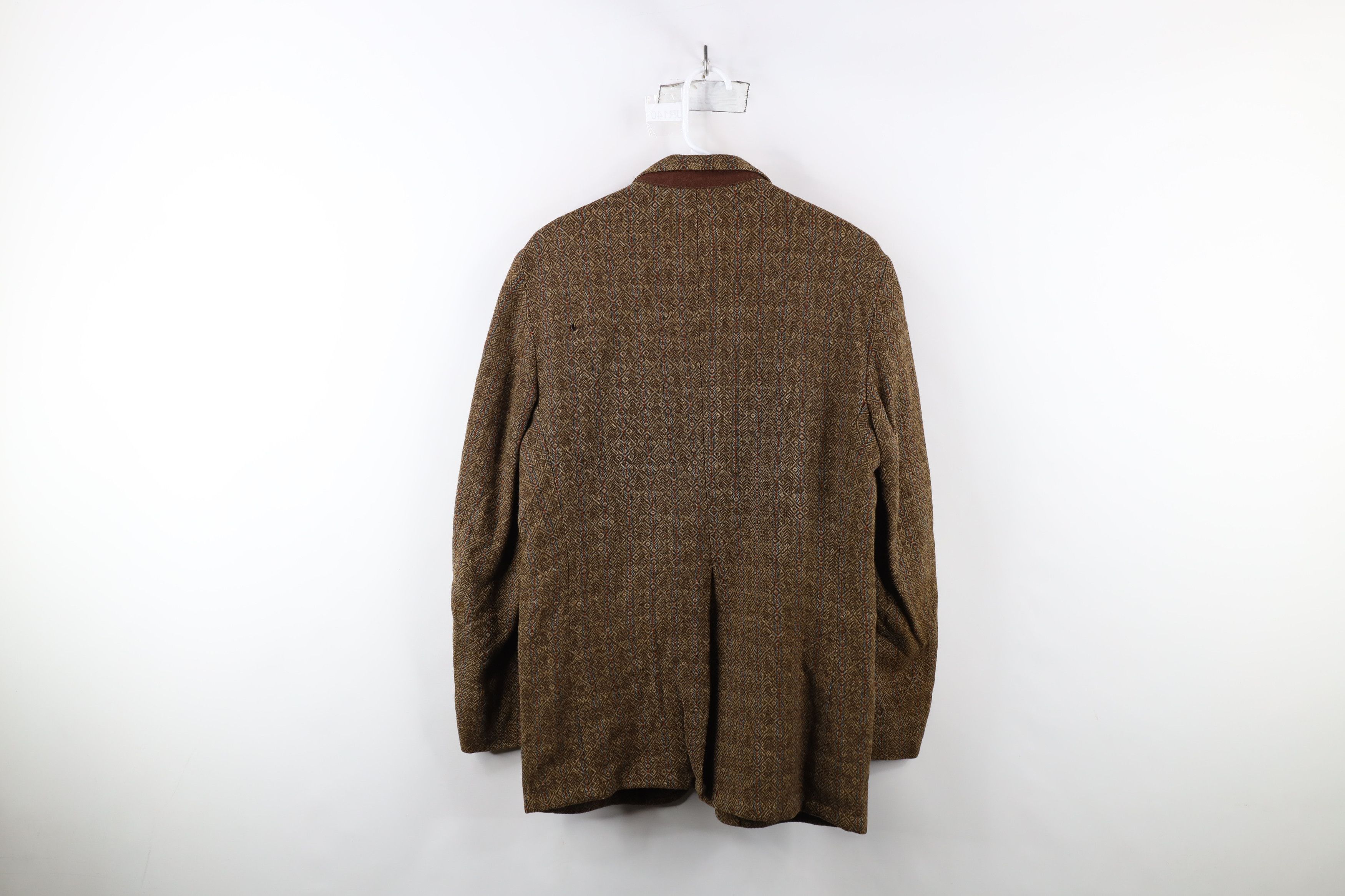 Vintage Vintage 60s 70s Streetwear Geometric Coat Blazer Jacket USA Size US L / EU 52-54 / 3 - 13 Thumbnail