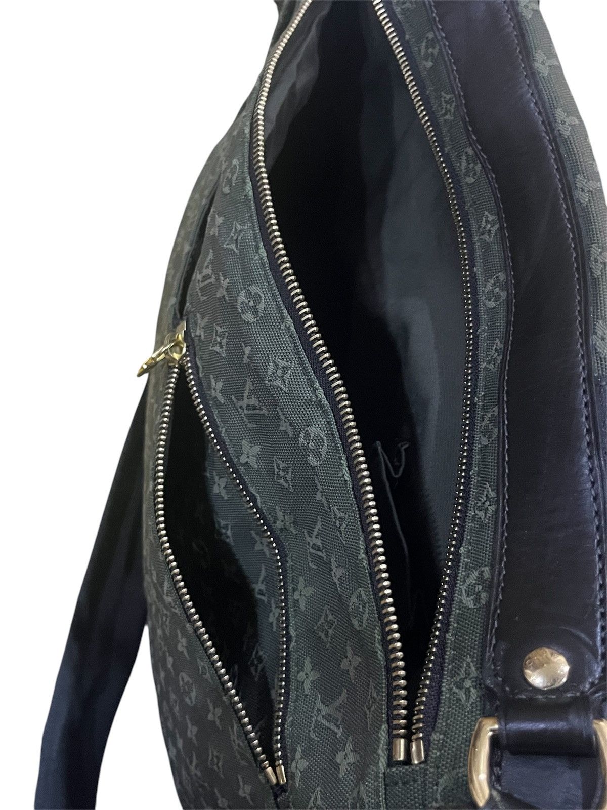 Louis Vuitton LOUIS VUITTON KHAKI MONOGRAM MINI LIN MAMAN BAG Size ONE SIZE - 21 Thumbnail