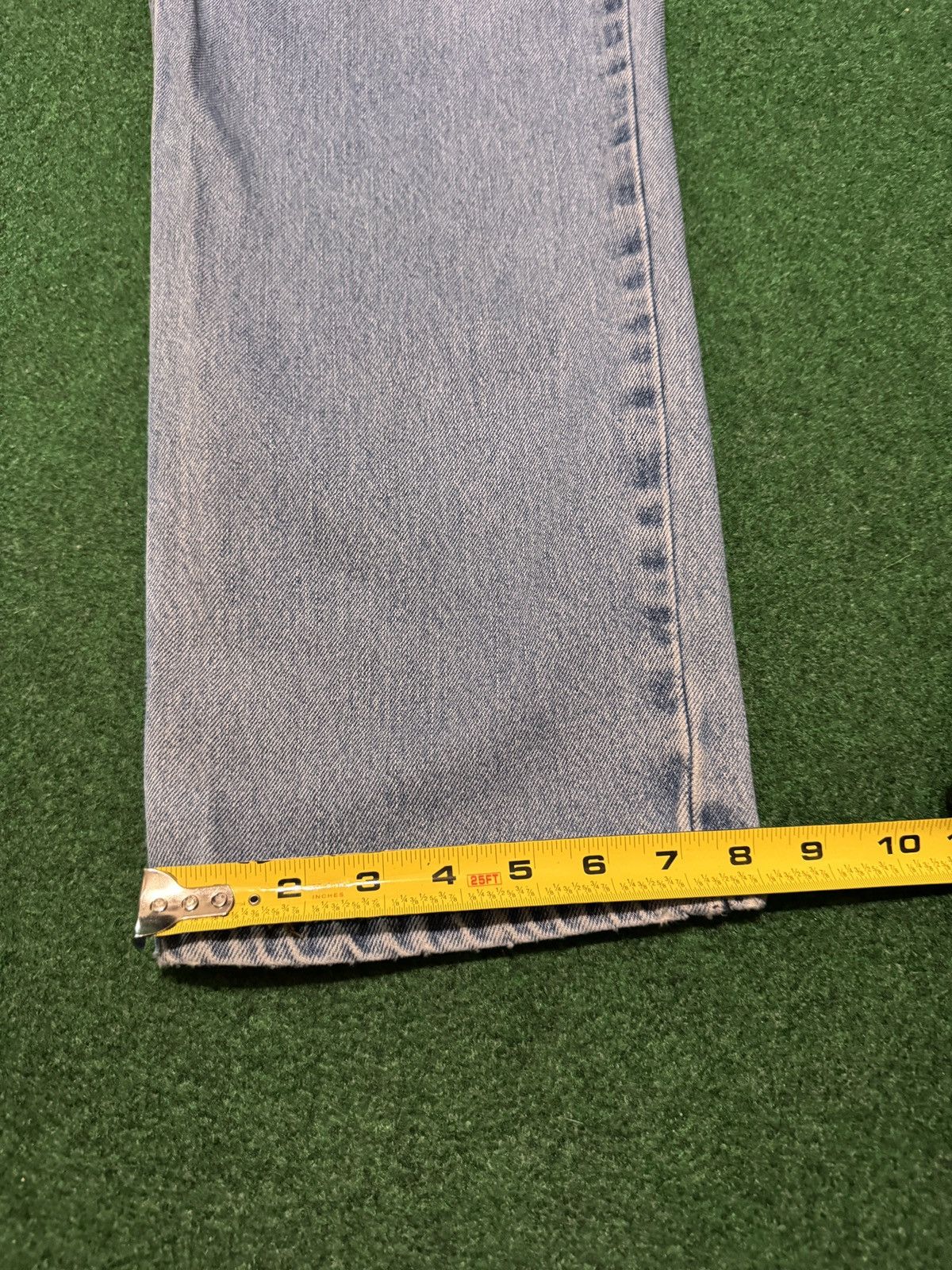 Levi's Vintage Clothing Levis 550 Relaxed Y2K Wide Leg Baggy 34x34 Light Wash Jeans Size US 34 / EU 50 - 9 Thumbnail