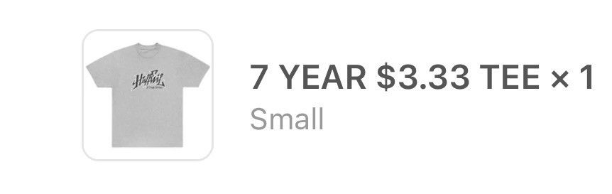 Half Evil 333 HALF EVIL 7 YEAR $3.33 TEE SMALL ❤️✅ BRAND NEW Size US S / EU 44-46 / 1 - 3 Thumbnail