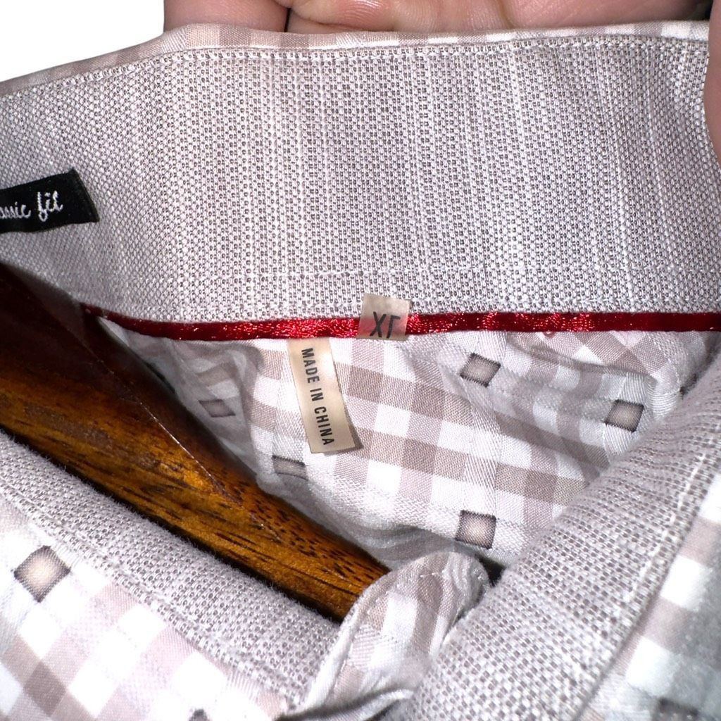 BUGATCHI Bugatchi Uomo Gray Check Classic-Fit Dress Shirt XL 17.5 Size US XL / EU 56 / 4 - 4 Thumbnail