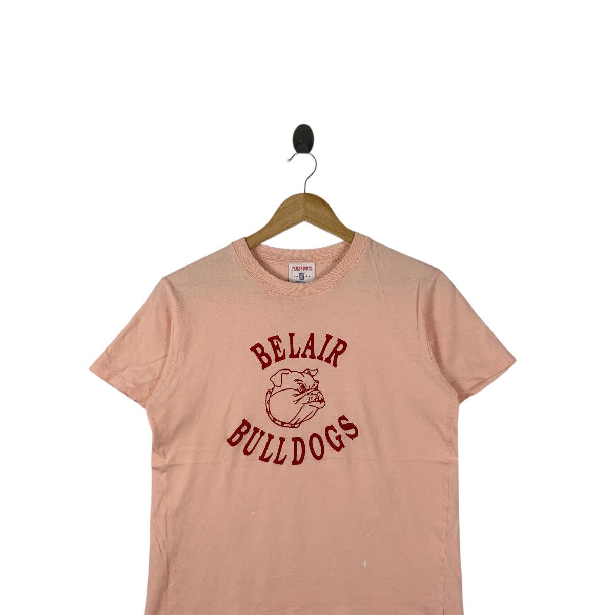 Vintage BELLAIR BULLDOGS Bel Air Elementary School Tee Shirt Top Size XS / US 0-2 / IT 36-38 - 2 Thumbnail
