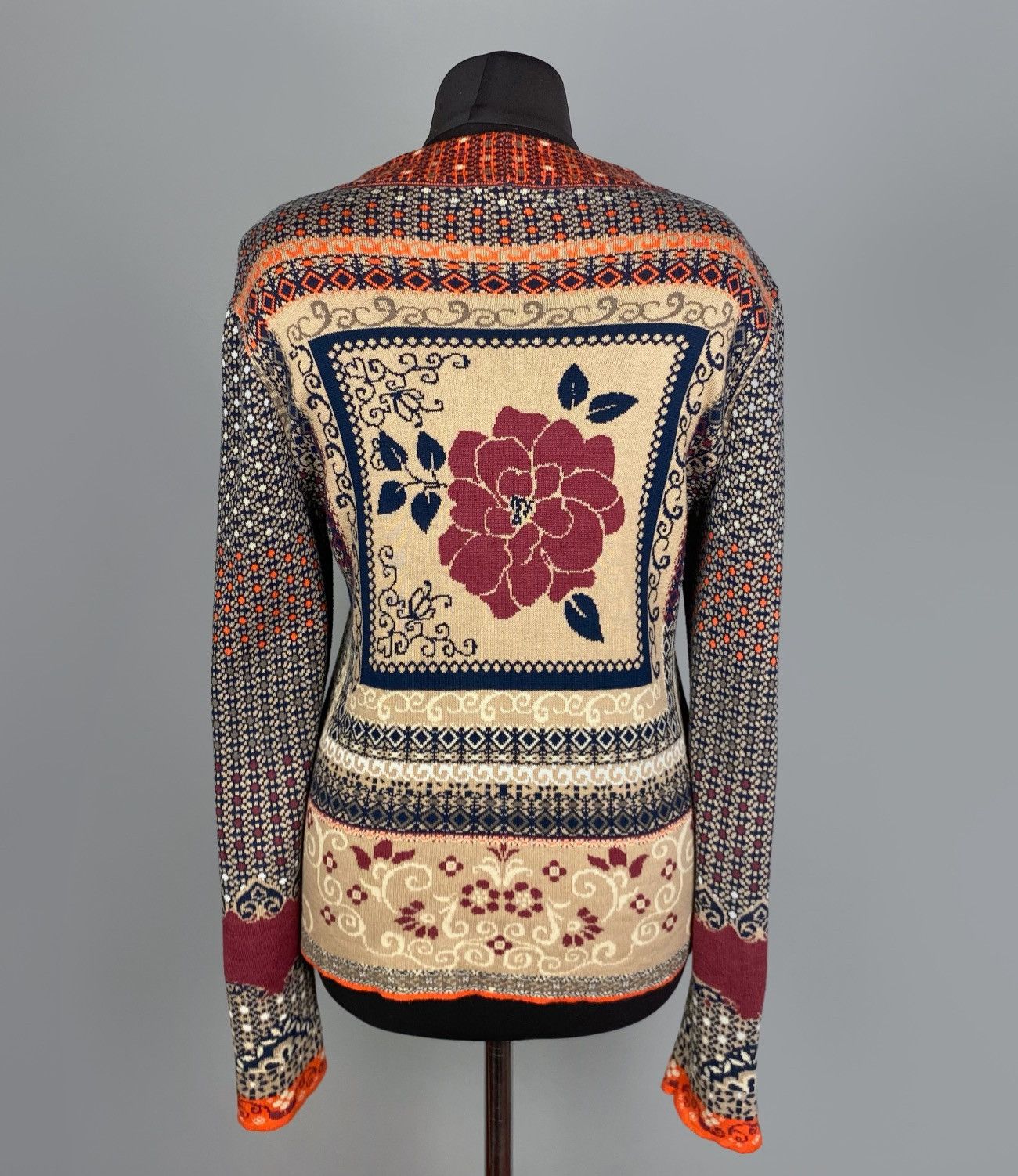 Other Women's IVKO Morocco Pattern Knit Cotton Sweater Size 40 L Size L / US 10 / IT 46 - 7 Thumbnail