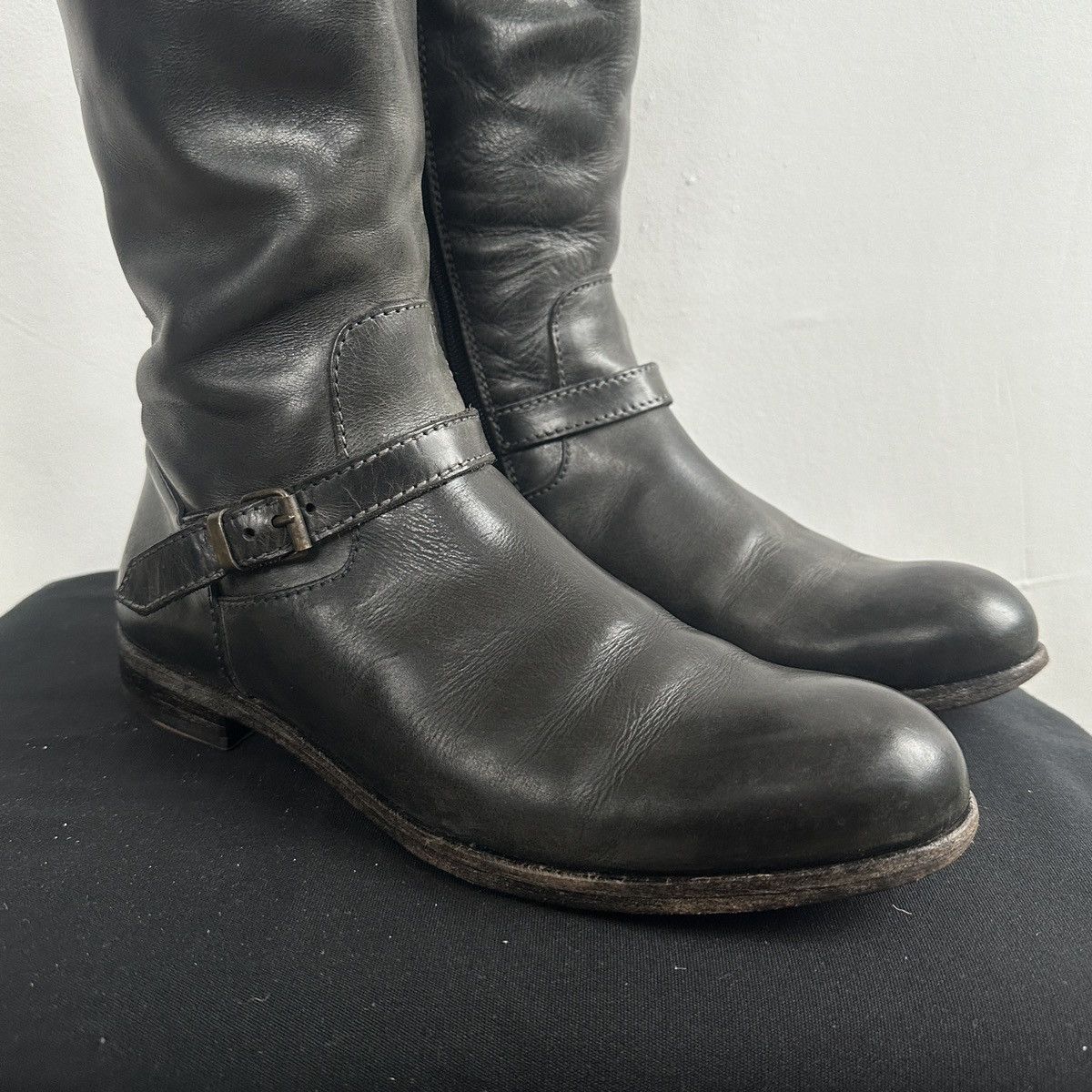 MoMA Vintage MOMA Avant-Garde Leather Hight Boots lgb guidi Size US 7 / EU 40 - 3 Thumbnail