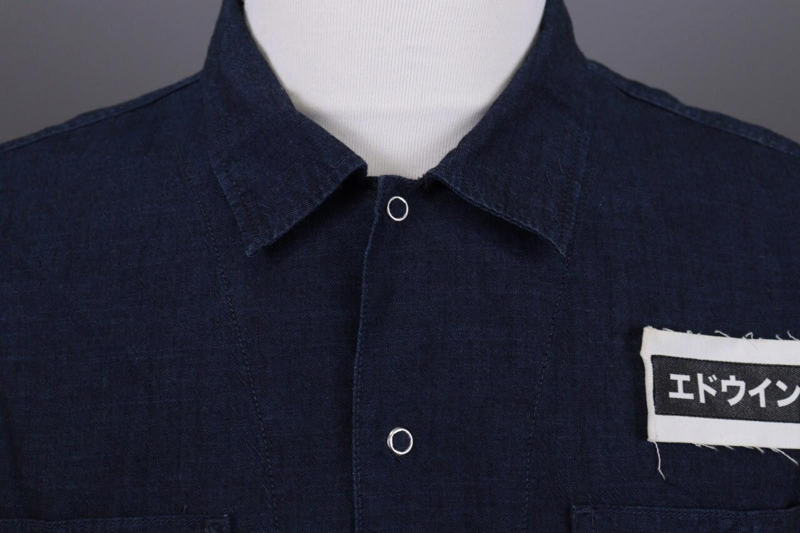 Edwin EDWIN Mechanic Shirt Patched Flannel Shirt Size M Size US M / EU 48-50 / 2 - 6 Thumbnail