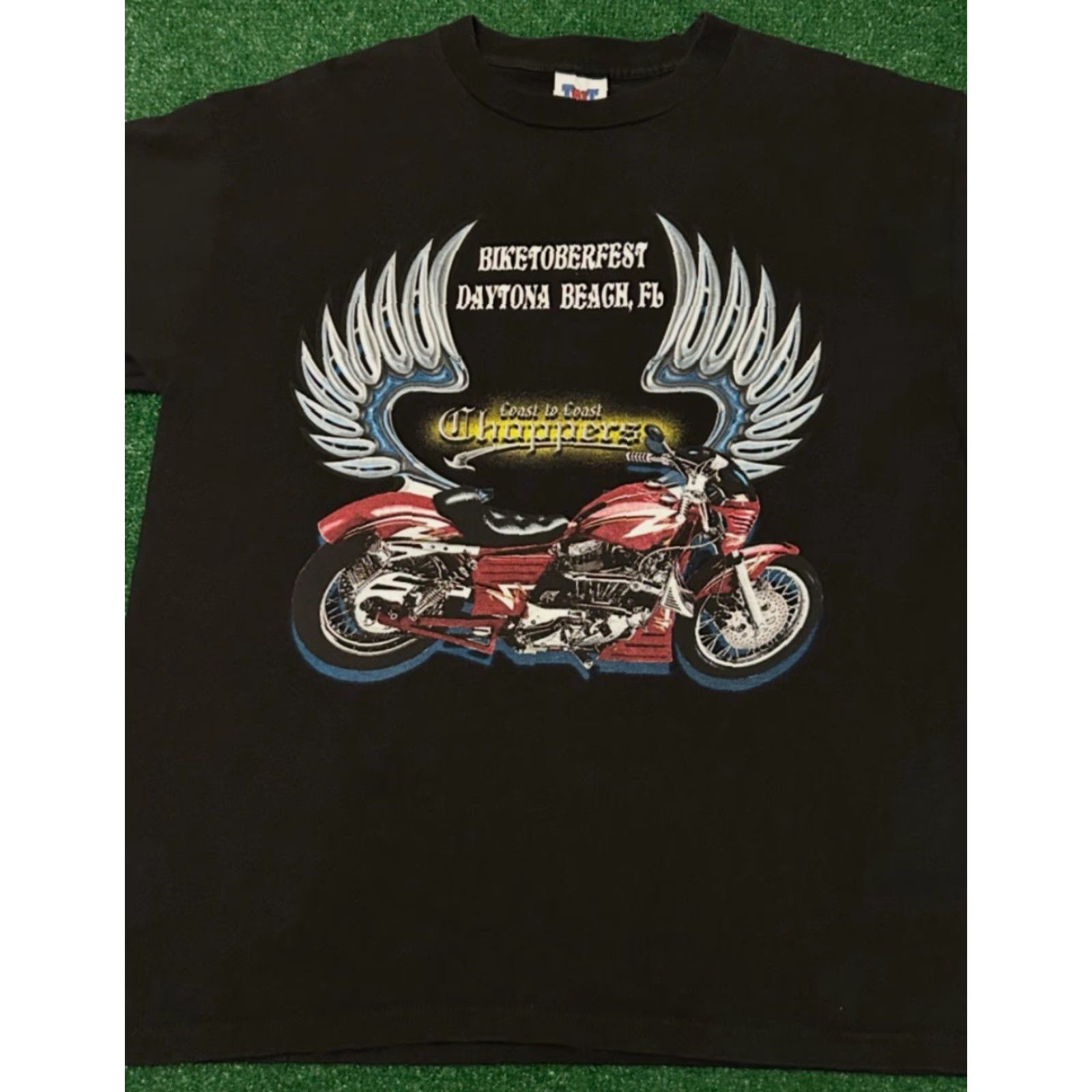 Vintage VINTAGE Daytona Biketoberfest Biker Choppers Coast To Coast VTG Shirt XL Men T-Shirt Black Size US XL / EU 56 / 4 - 4 Thumbnail