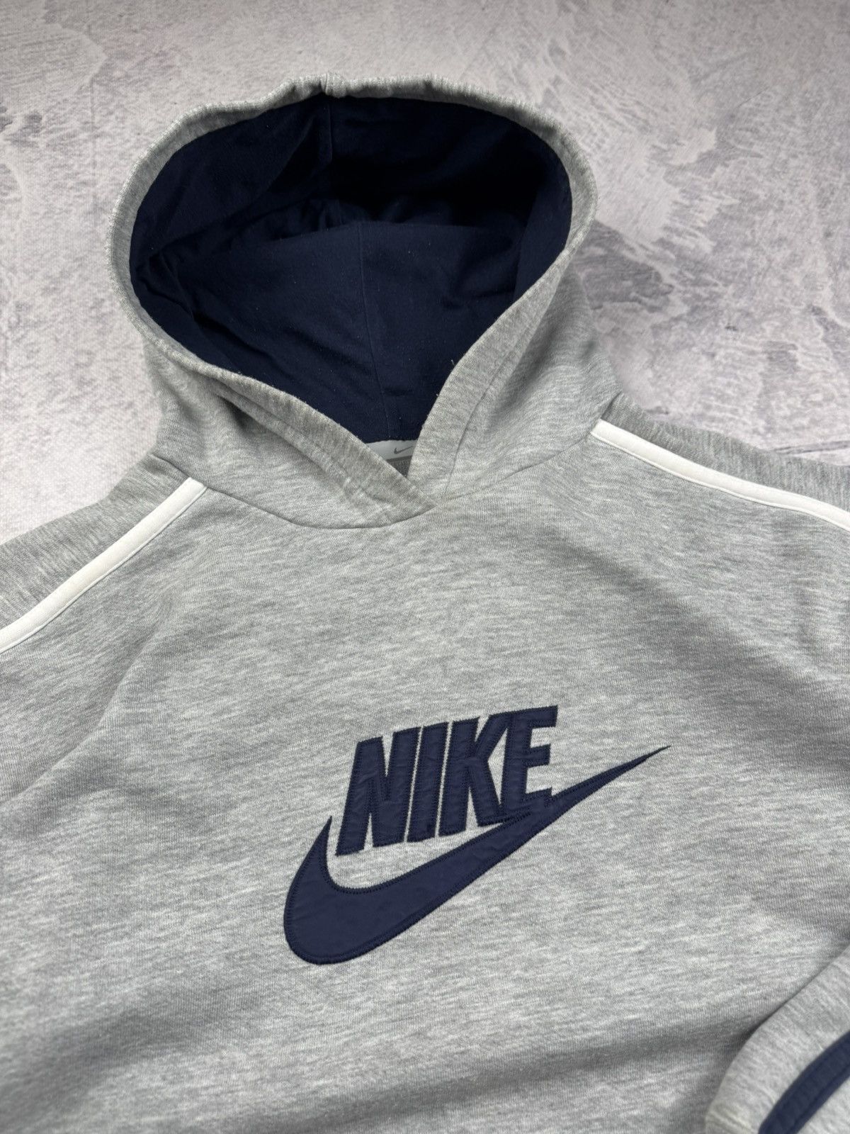 Nike × Vintage NIKE VINTAGE CENTER LOGO OVERSIZE BOXY HOODIE Size US L / EU 52-54 / 3 - 5 Thumbnail