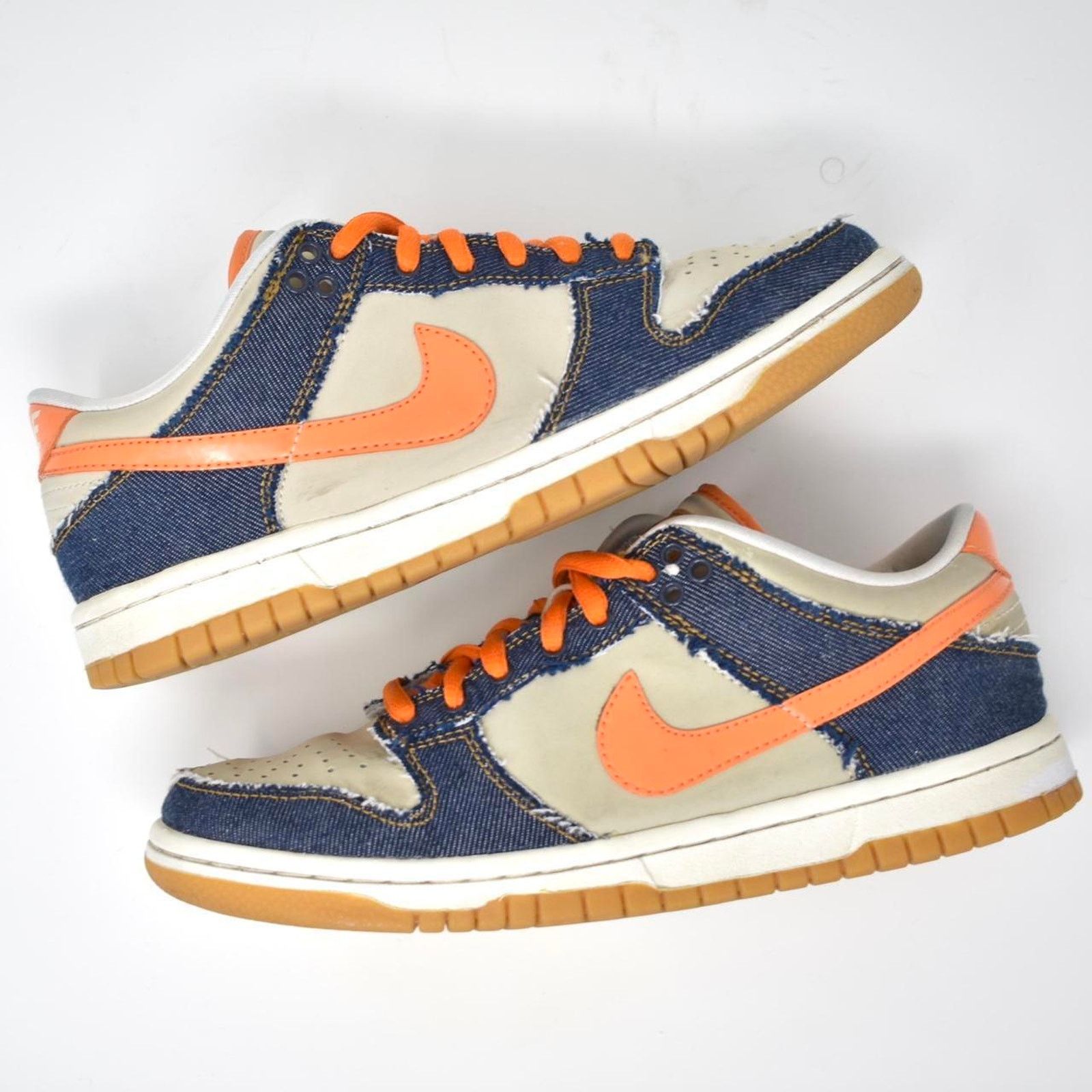 Nike 2007 Nike Dunk Low “Orange Denim” Size US 6 / IT 36 - 2 Thumbnail