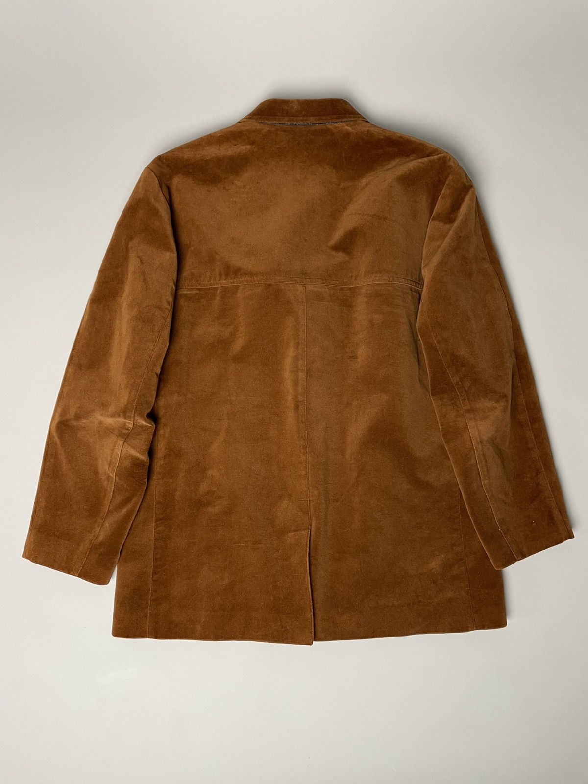 Helmut Lang Vintage Helmut Lang Suede Velvet Blazer Size 50R - 5 Thumbnail