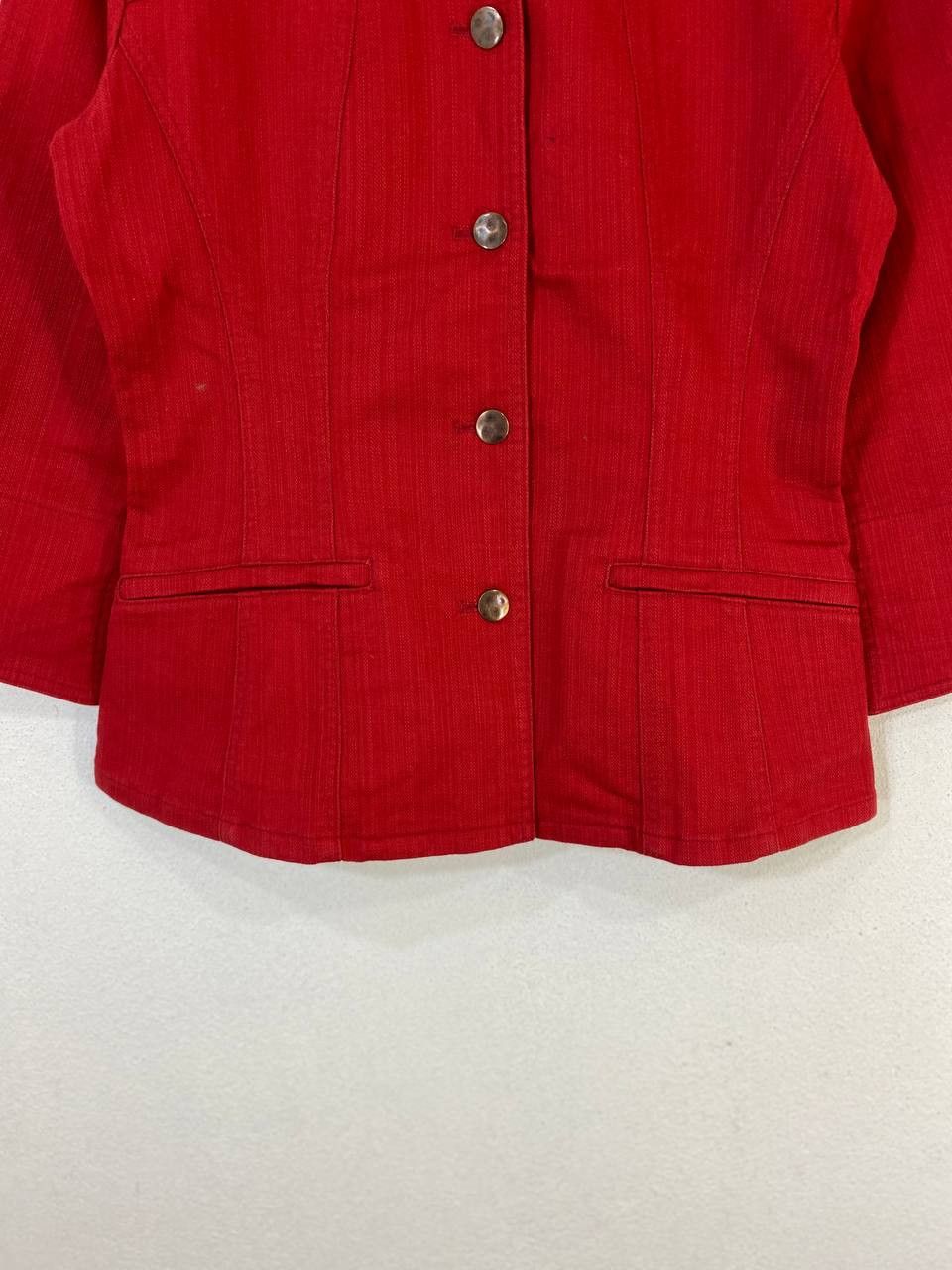 George × Japanese Brand george rech red denim jacket made in japan nice design Size S / US 4 / IT 40 - 3 Thumbnail