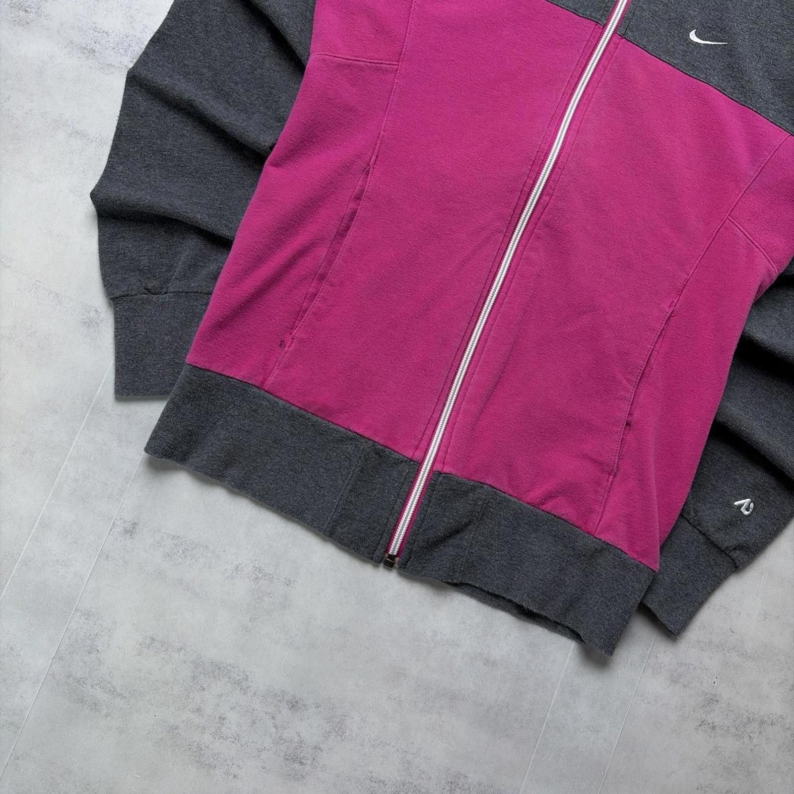 Nike Y2K Pink Nike Swoosh Grunge Skater Zip Up Jacket Size M / US 6-8 / IT 42-44 - 4 Thumbnail