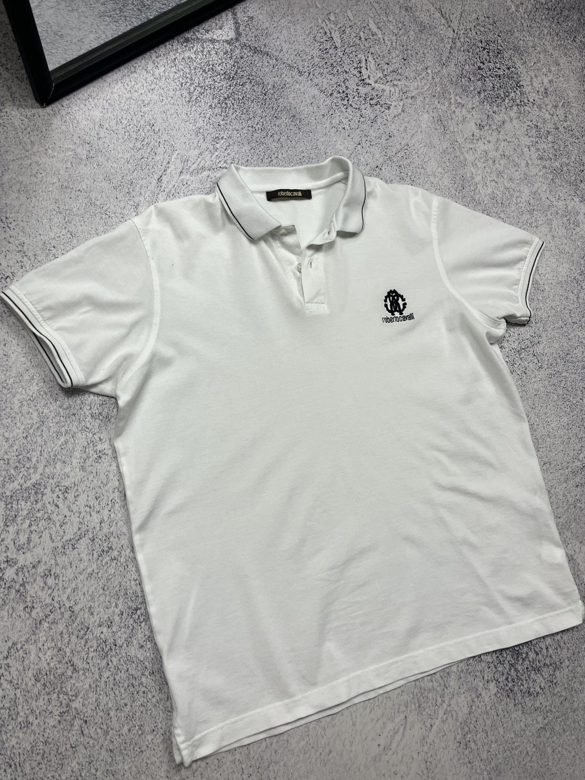 Just Cavalli × Roberto Cavalli Roberto Cavalli Just Cavalli Mini Logo Polo Shirt Luxury Size US L / EU 52-54 / 3 - 4 Thumbnail