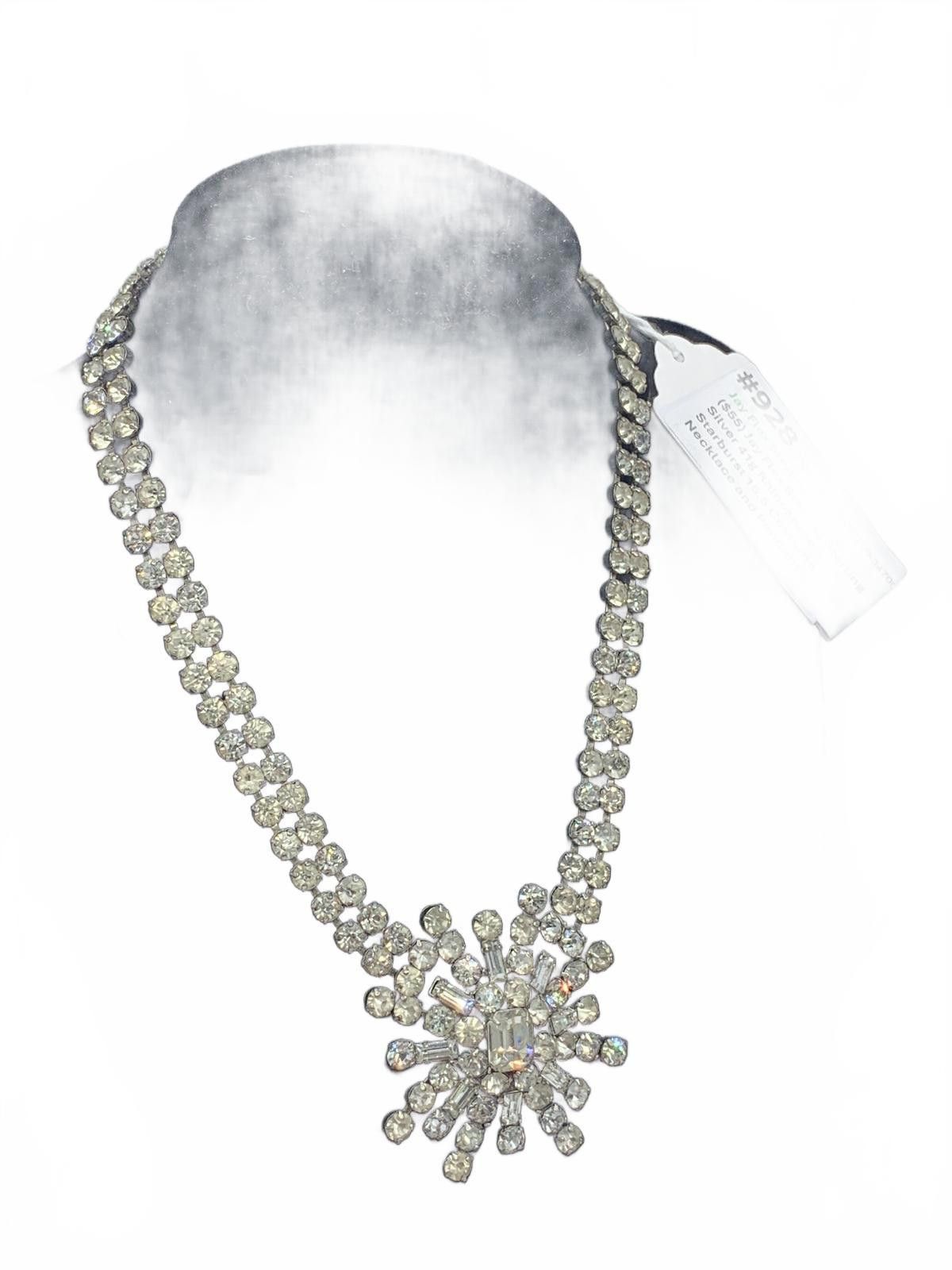 Other Jay Flex Sterling Silver Rhinestone Starburst Necklace Size ONE SIZE - 2 Thumbnail