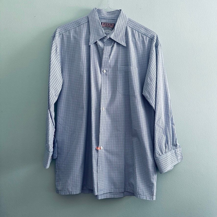 Thomas Pink Thomas Pink Traveller blue plaid button down Size US XXL / EU 58 / 5 - 2 Thumbnail
