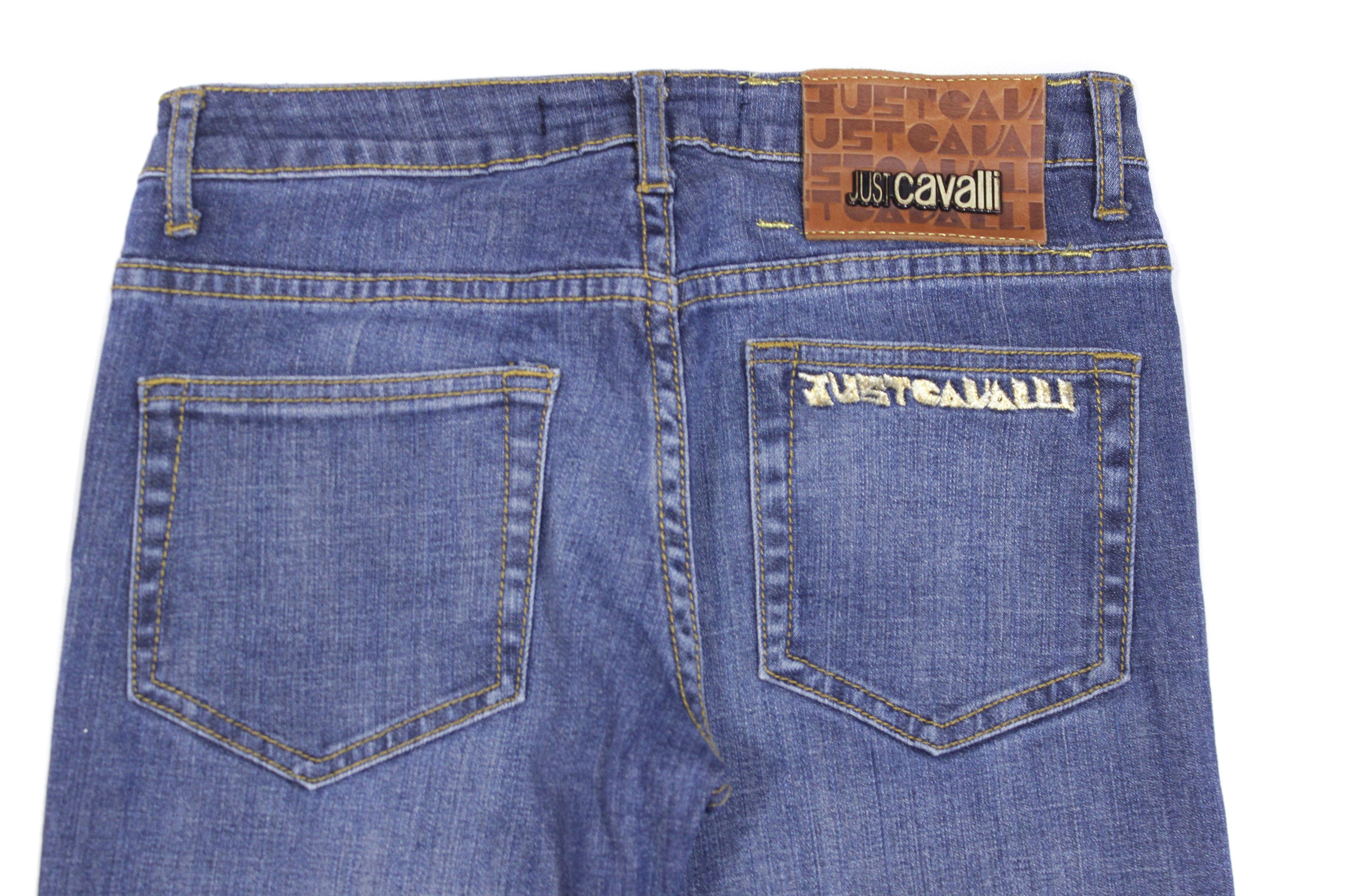 Just Cavalli Block Logo Y2K Jeans Vintage Size 25" / US 0 / IT 36 - 5 Thumbnail