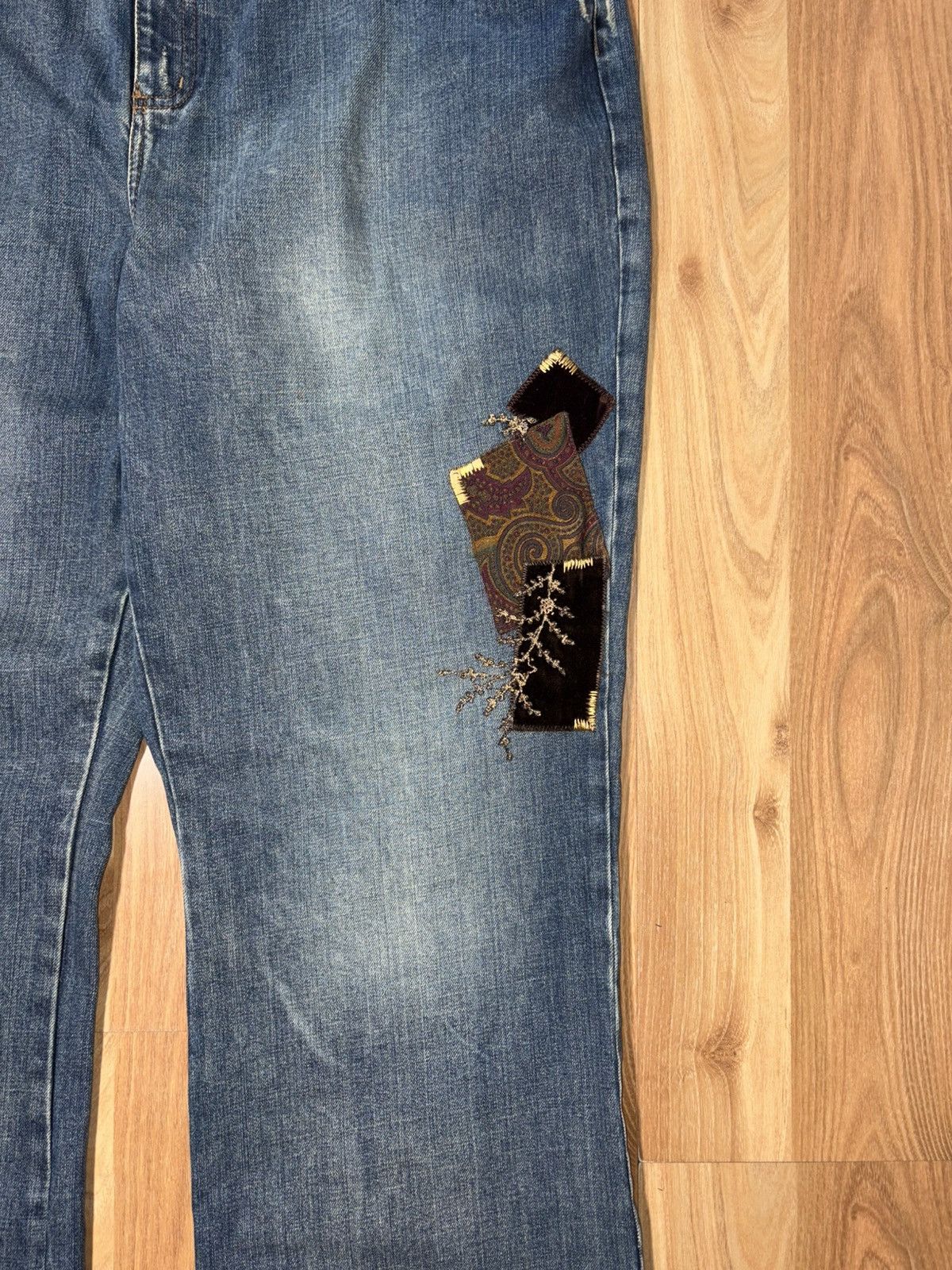 Lauren Ralph Lauren Vintage Lauren Ralph Lauren Patchwork& Embroidered Denim 16W Size 38" / US 16 / IT 52 - 5 Thumbnail