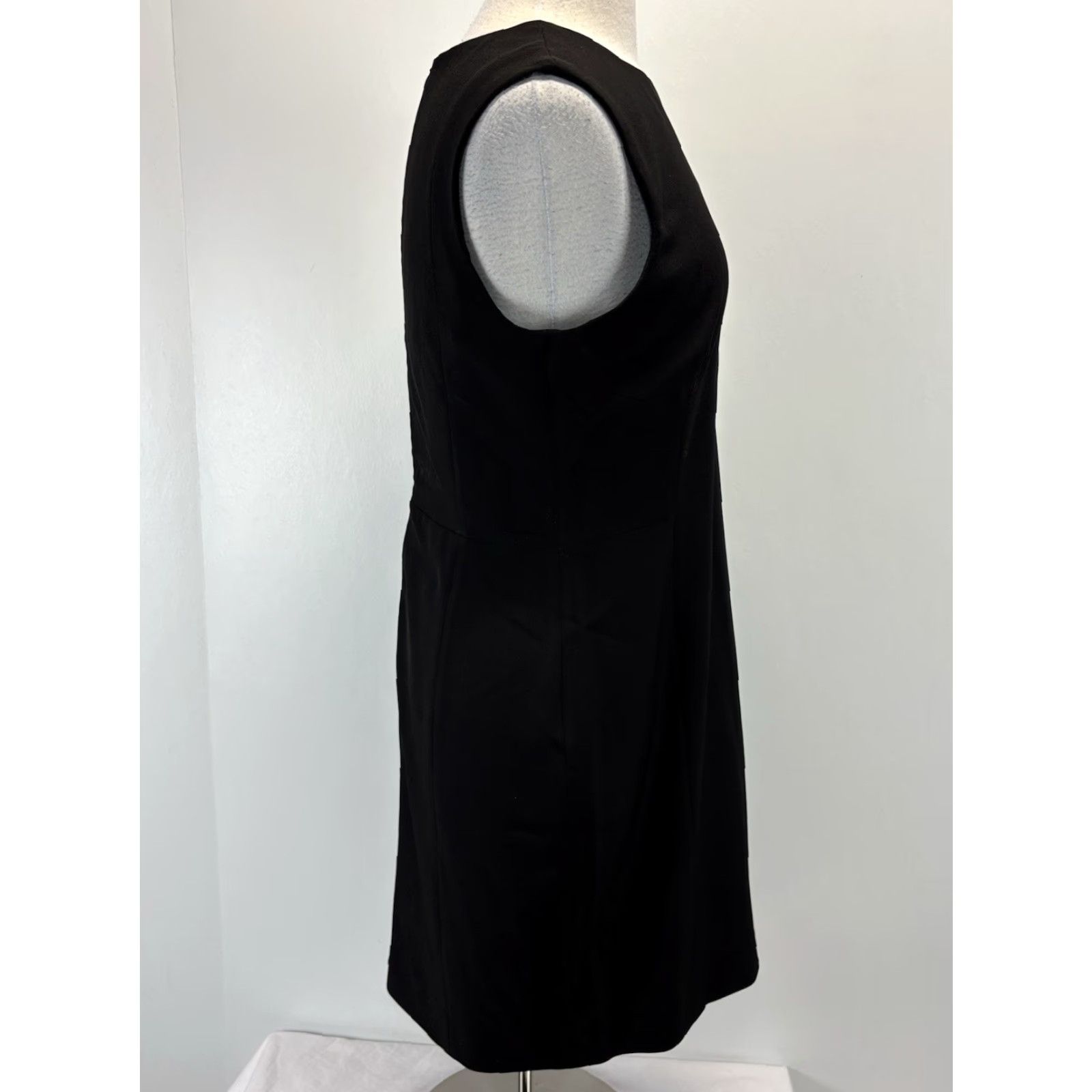 M.M.LaFleur MM Lafleur Classic Sheath Dress Women’s 14 Black Flex Stretch Career Capsule Size XL / US 12-14 / IT 48-50 - 4 Thumbnail