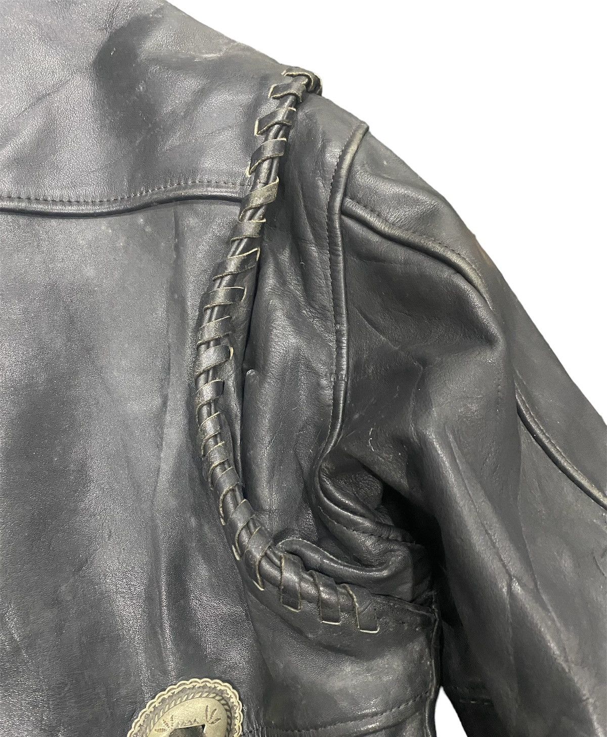 Harley Davidson VINTAGE HARLEY DAVIDSON BIKER LEATHER JACKET SCREAMING EAGLE Size US M / EU 48-50 / 2 - 6 Thumbnail