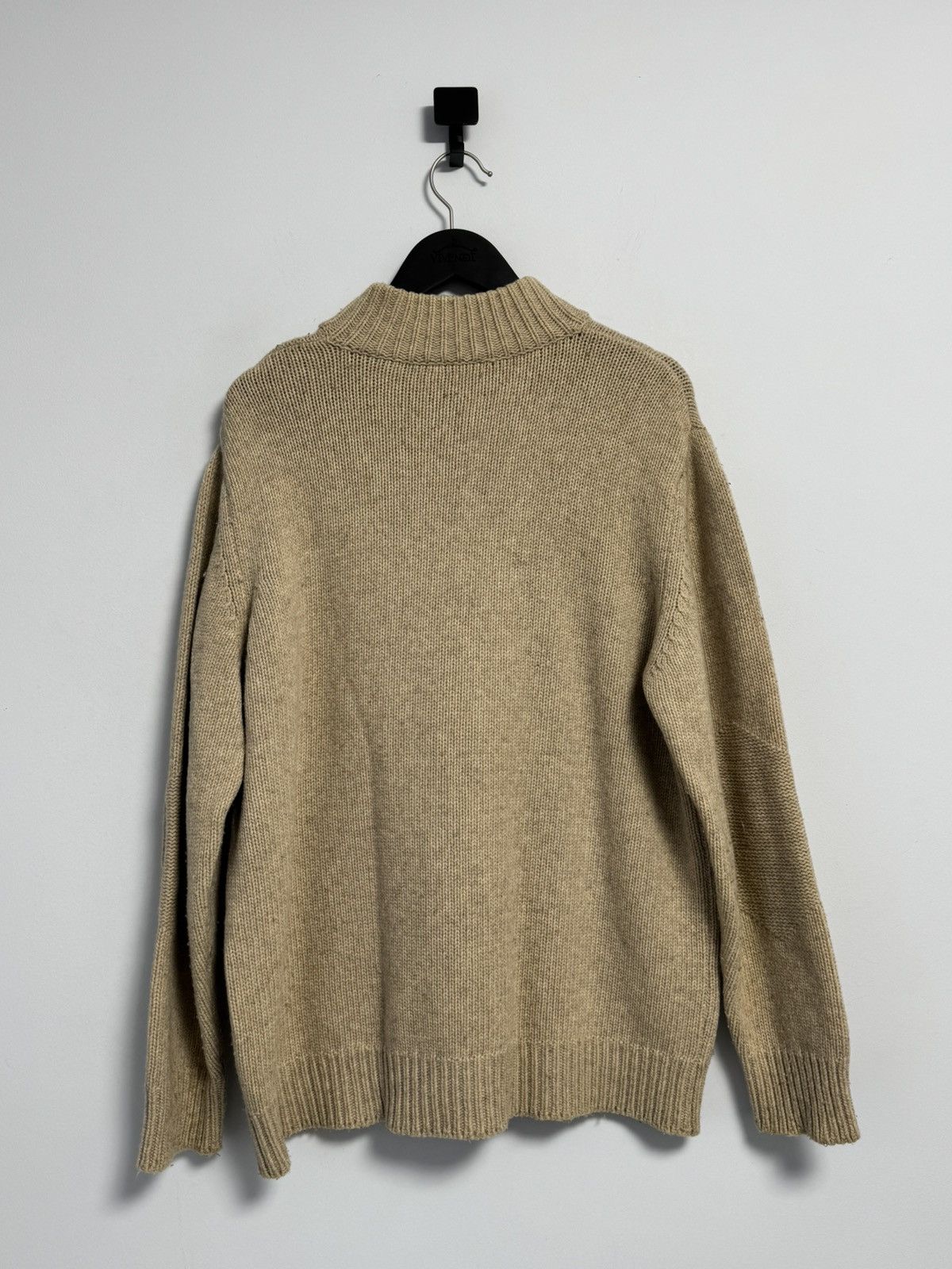 Fred Perry Fred Perry 1/4 Zip Sweater Wool Beige Vintage 90’s Hype Size US XL / EU 56 / 4 - 14 Thumbnail