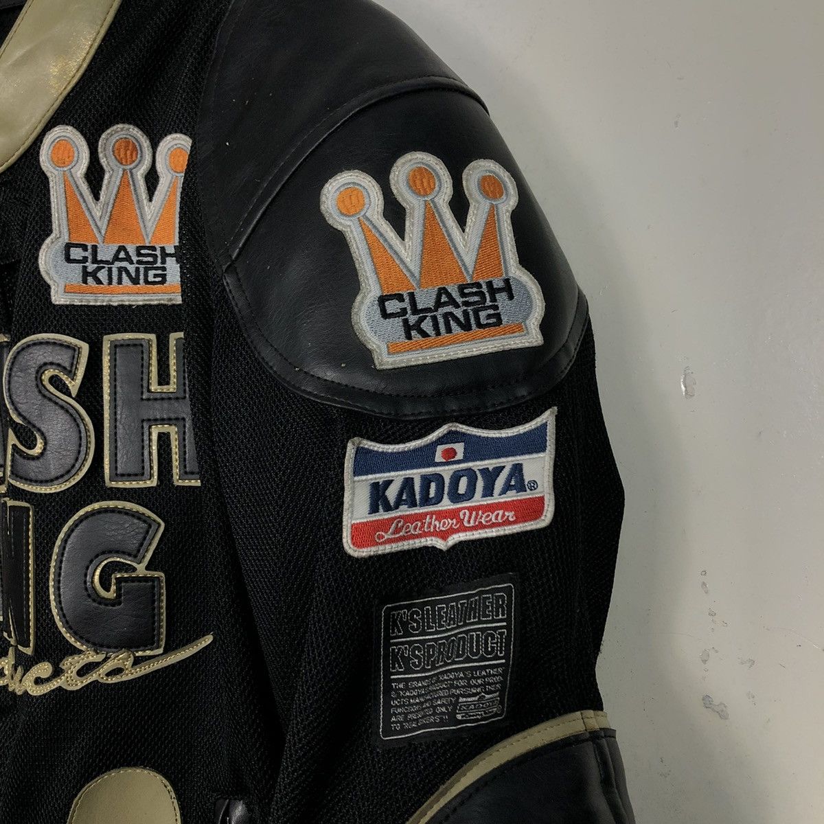 Kadoya 🔥KADOYA VINTAGE LEATHER JACKET BIKER BATTLESUIT CLASHKING Size US L / EU 52-54 / 3 - 18 Thumbnail