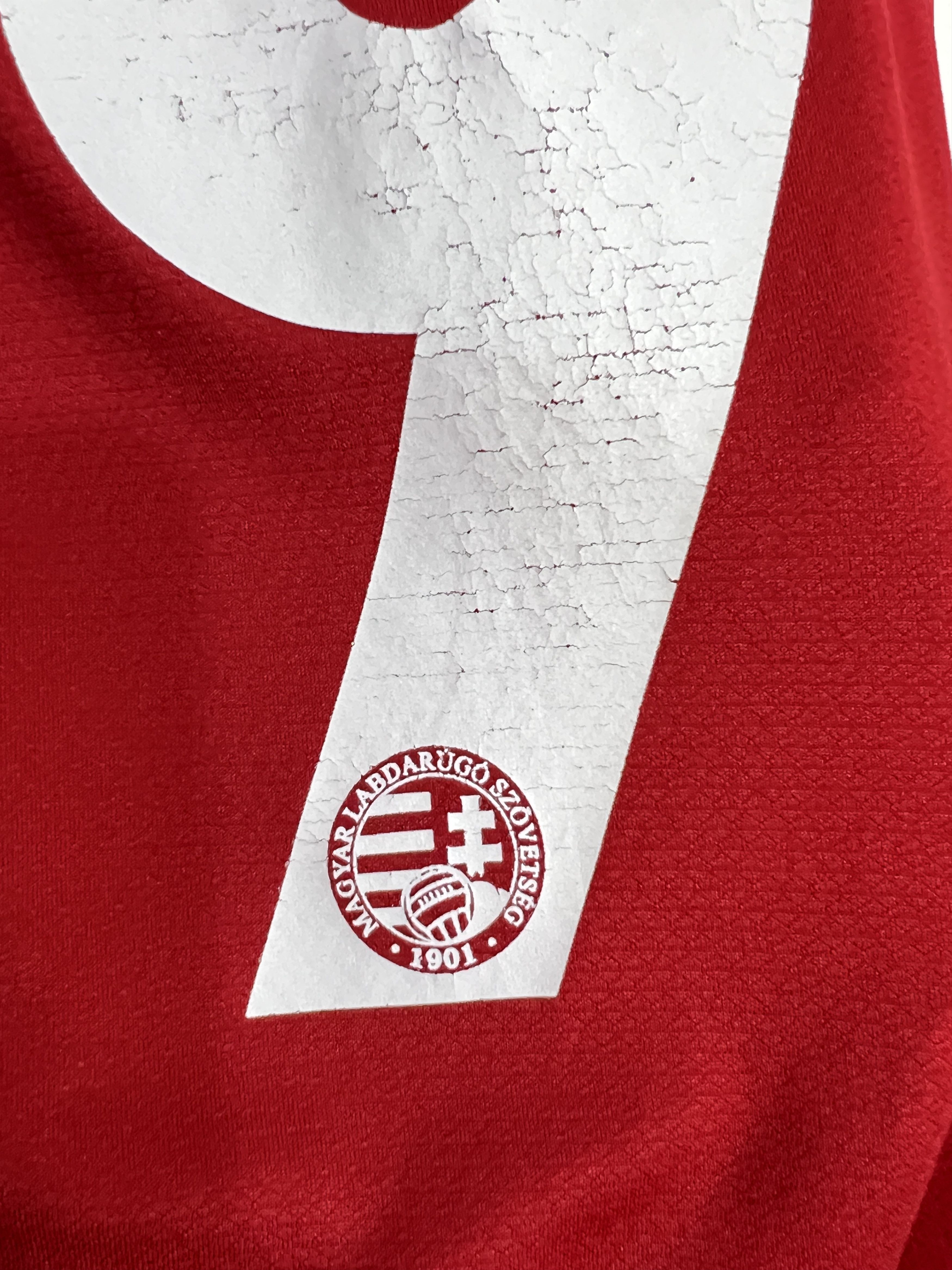 Adidas Hungary football shirt Soccer #9 Szalai Adidas Jersey Trikot Size US XL / EU 56 / 4 - 11 Thumbnail