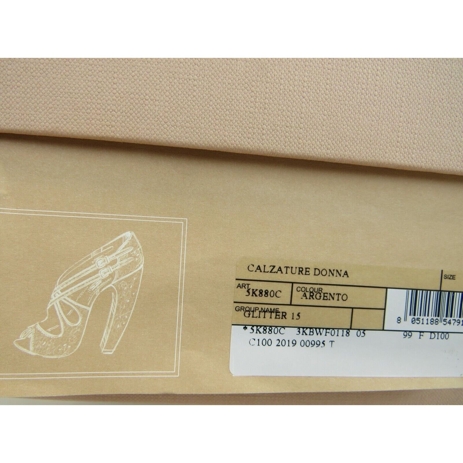 Miu Miu MIU MIU PRADA SILVER GLITTER LEATHER 5K880C BUCKLE PUMPS 36 Size US 6 / IT 36 - 12 Thumbnail