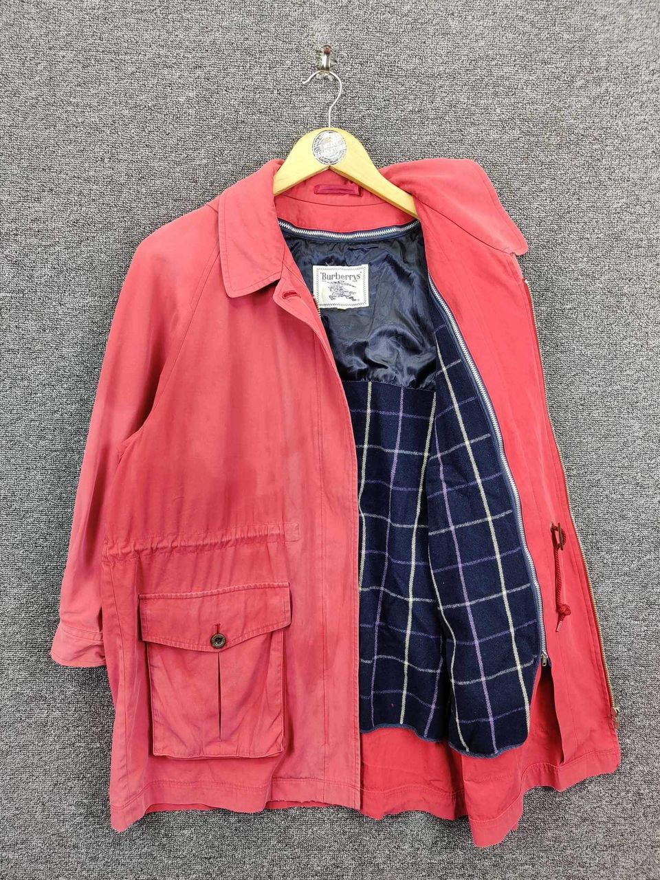 Burberry Vintage Burberrys Parka Red Padded Hoodie Jacket Size US M / EU 48-50 / 2 - 7 Thumbnail