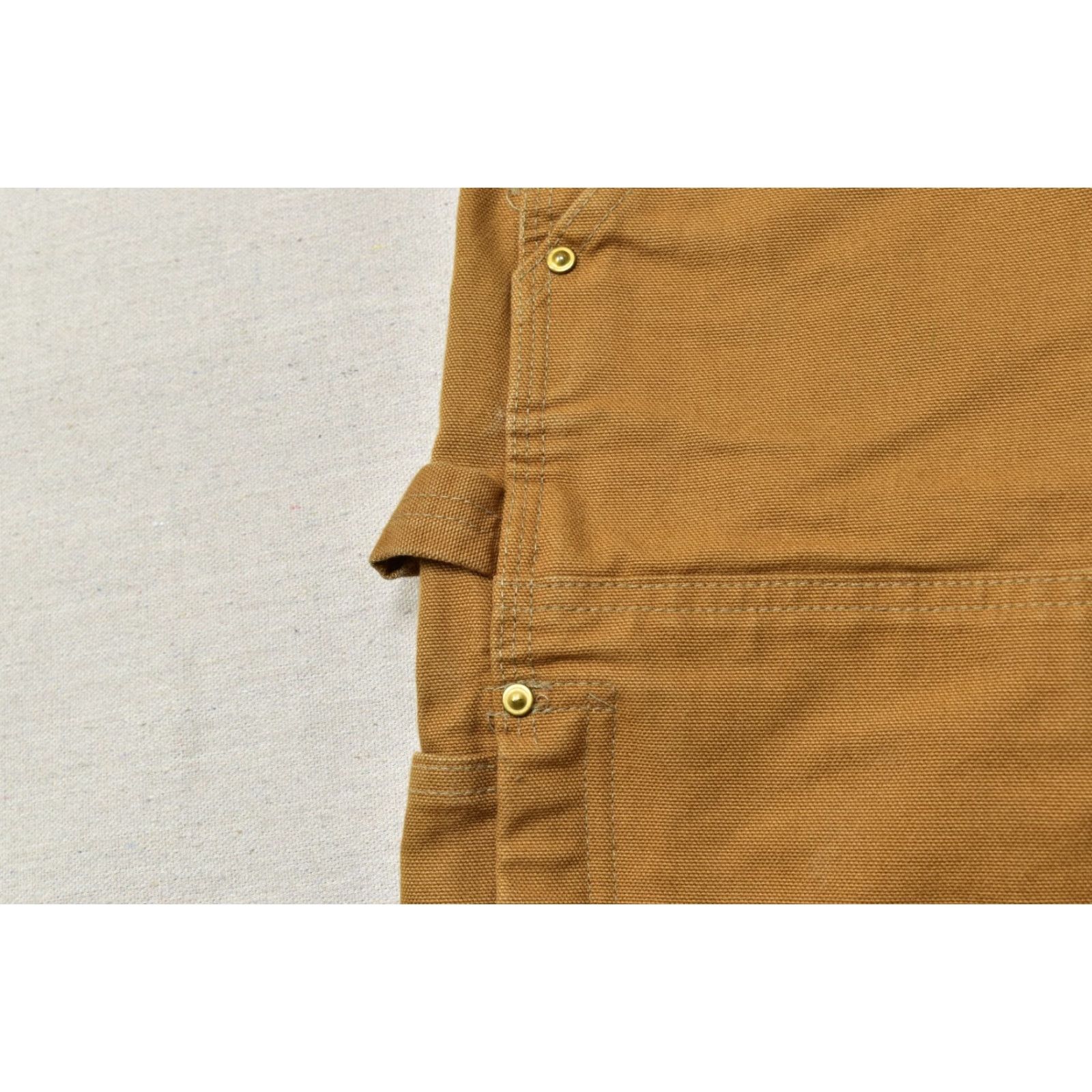 Carhartt VINTAGE Carhartt Overalls Pants Workwear Duck Bib 30" Inseam Brown Cotton Canvas 5-Pocket Mens Size US 38 / EU 54 - 2 Thumbnail