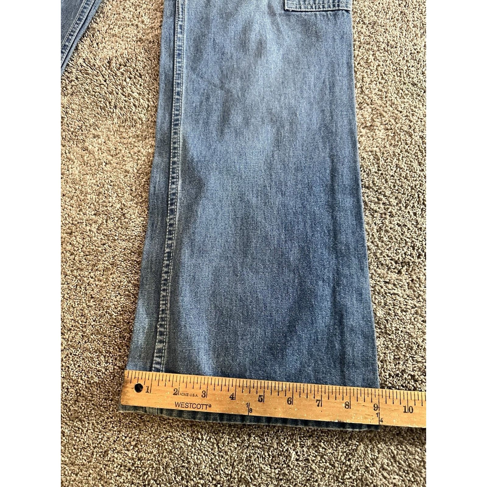 Old Navy Vintage Blue Jeans Womens Y2K Wide Leg Cargo Grunge Sz 4 Size 27" / US 4 / IT 40 - 2 Thumbnail