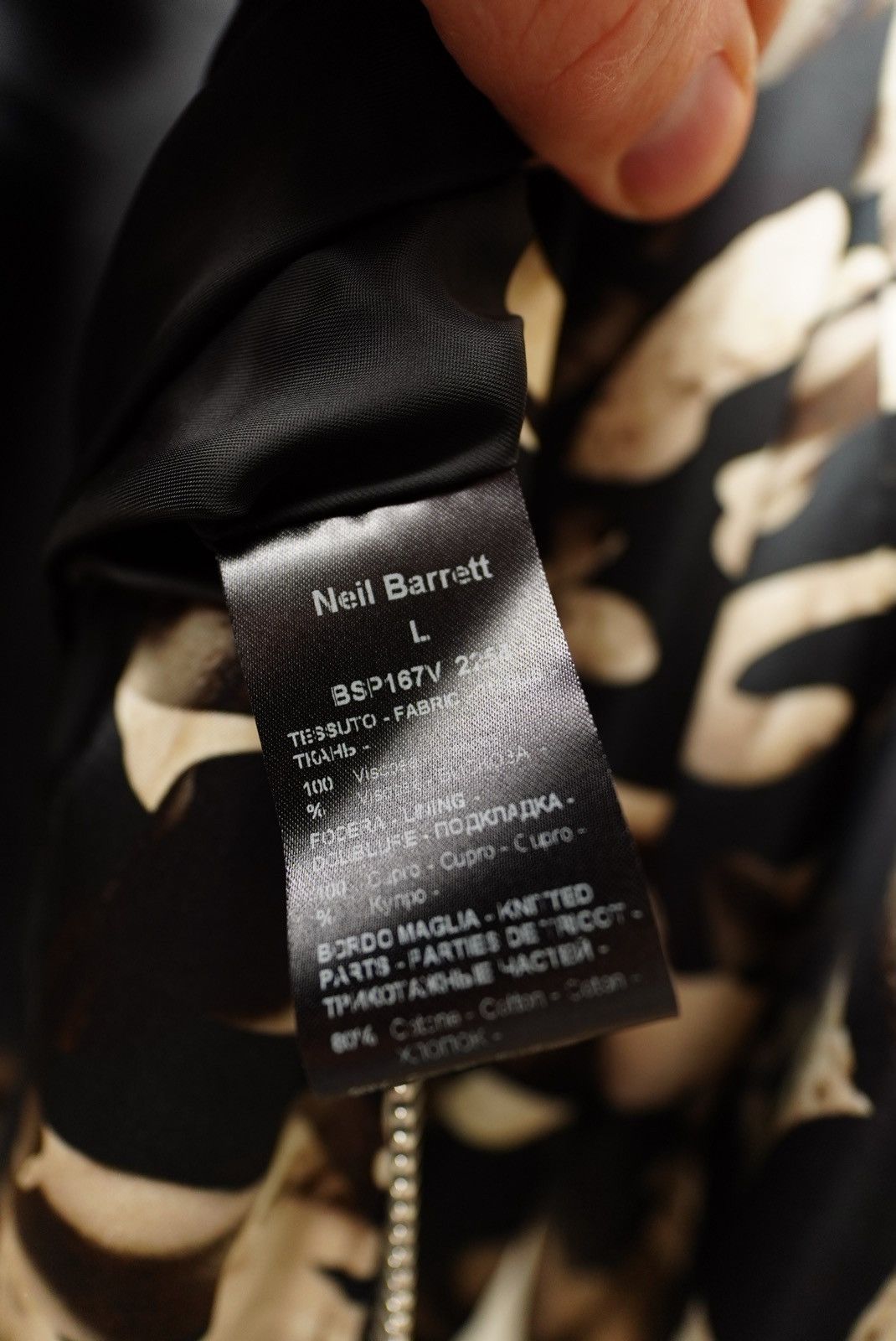 Neil Barrett Neil Barrett Gold Black Satin Bomber Large Size US L / EU 52-54 / 3 - 4 Thumbnail