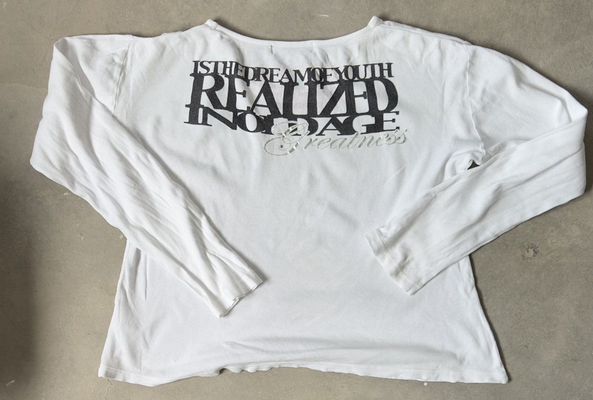 Japanese Brand VINTAGE STRANGE HEAVEN HYSTERICS CROPPED LS TEE Size US M / EU 48-50 / 2 - 7 Thumbnail