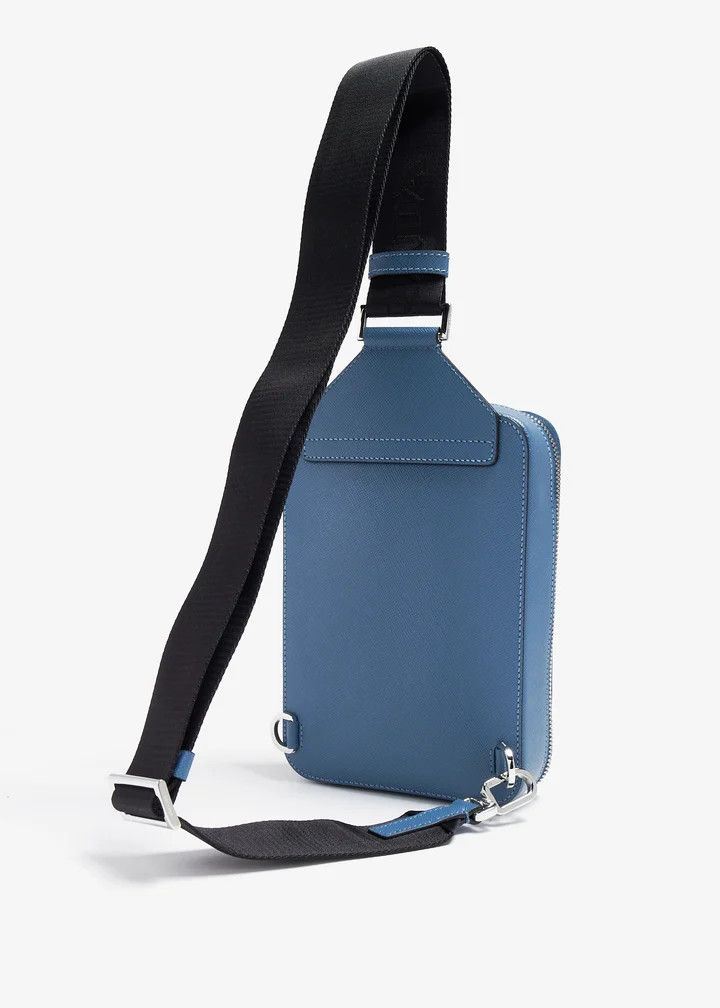 Prada o1bcso1str1025 Size: OS / Brique Saffiano Leather Bag Blue Size ONE SIZE - 4 Thumbnail