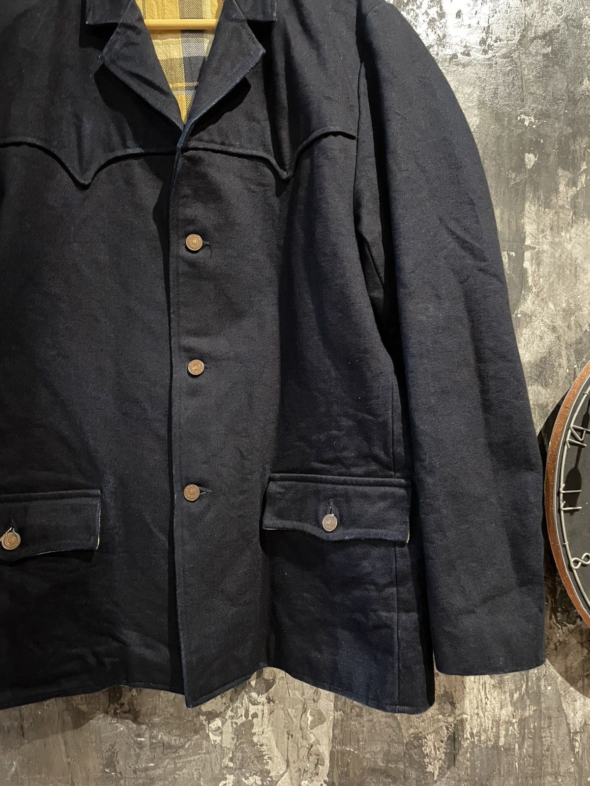 Mister Freedom × Sugar Cane MFSC PIONEER JACKET - MIDNIGHT DENIM Size US L / EU 52-54 / 3 - 3 Thumbnail