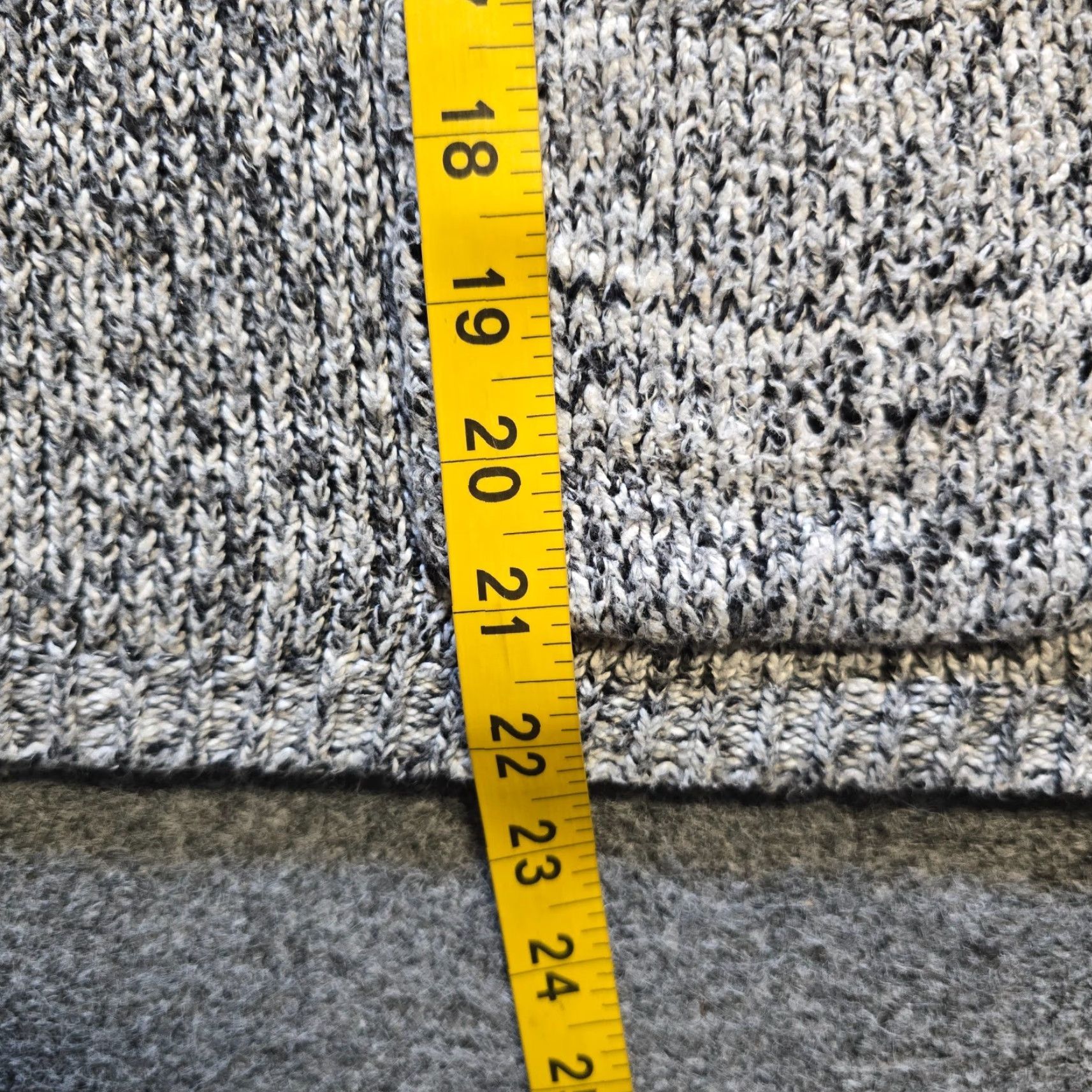 Vintage Lulu B Sweater Womens Small Gray Textured Knit Round Neck Pocket Casual Basic Size S / US 4 / IT 40 - 7 Thumbnail