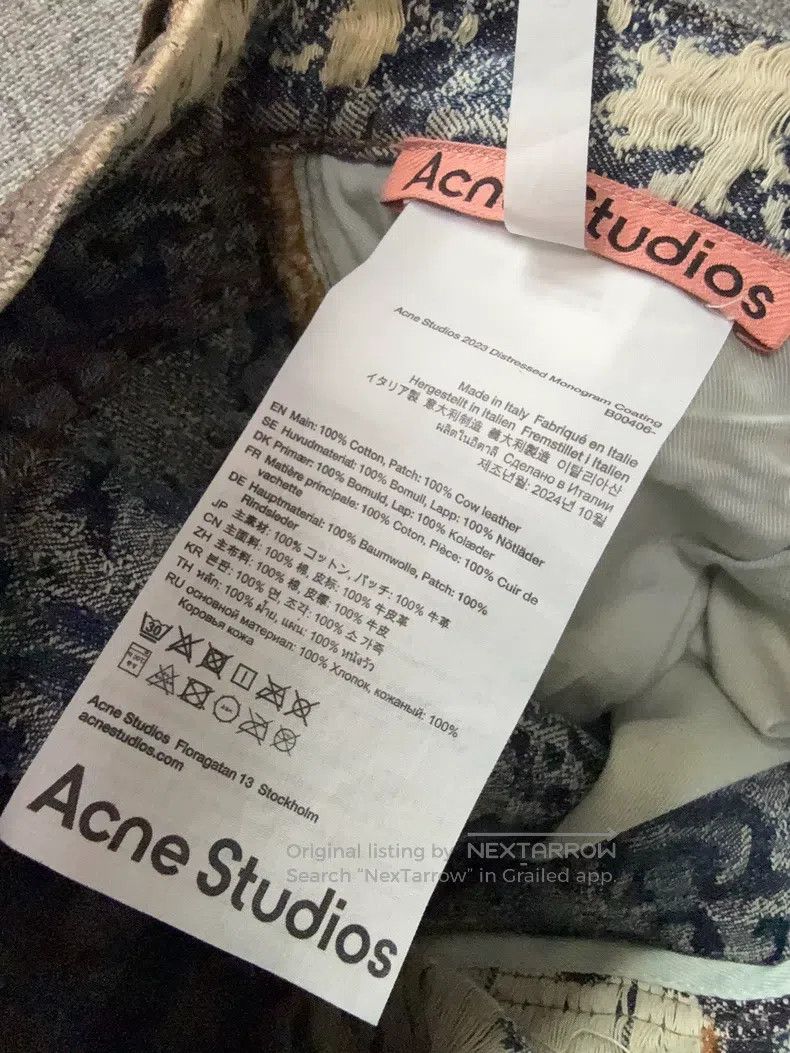 Acne Studios Acne Studios Vintage Printed Ripped Nomadic Style Straight Size US 30 / EU 46 - 4 Thumbnail
