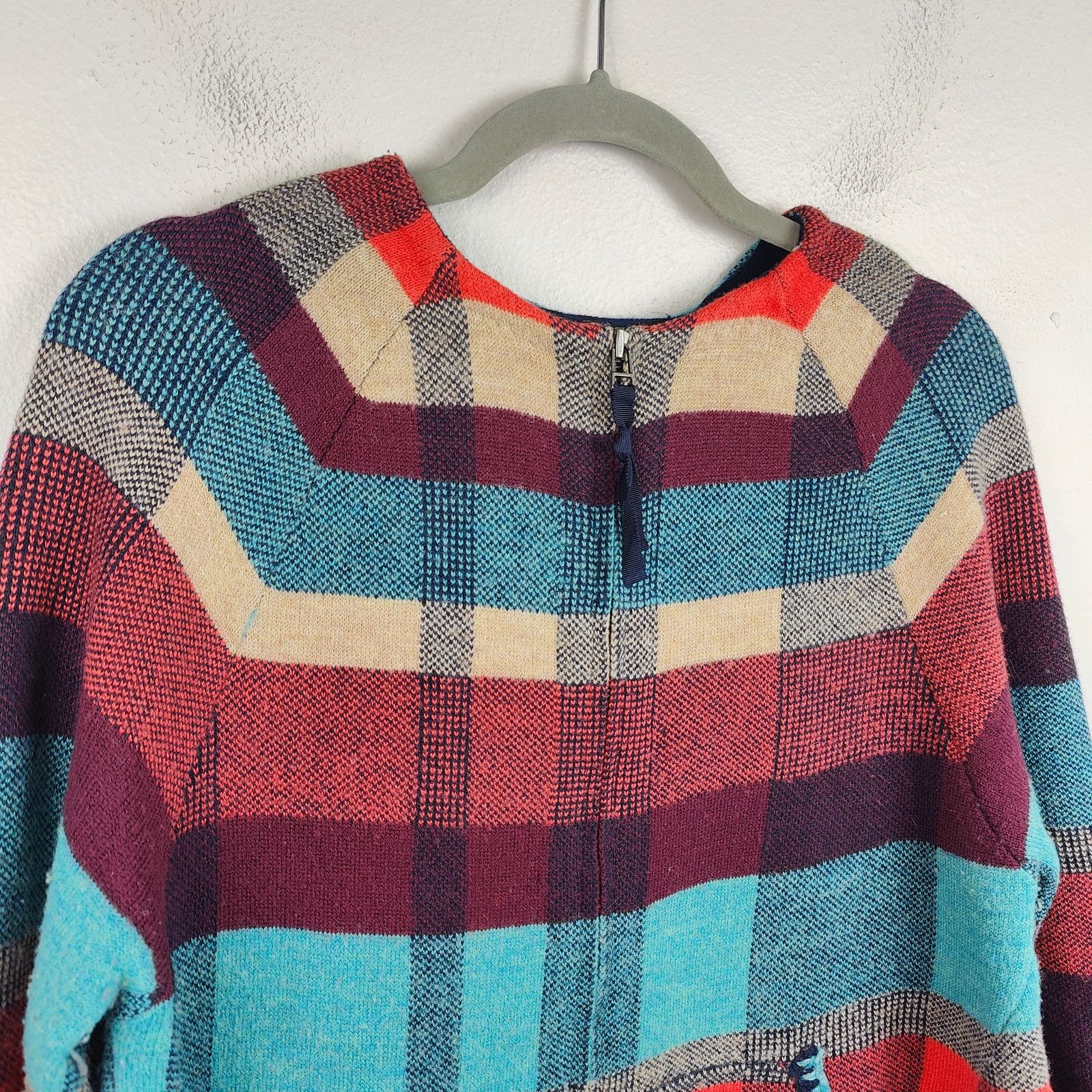 Anthropologie Anthropologie Monogram Plaid Check Sweater Womens Medium Size M / US 6-8 / IT 42-44 - 2 Thumbnail