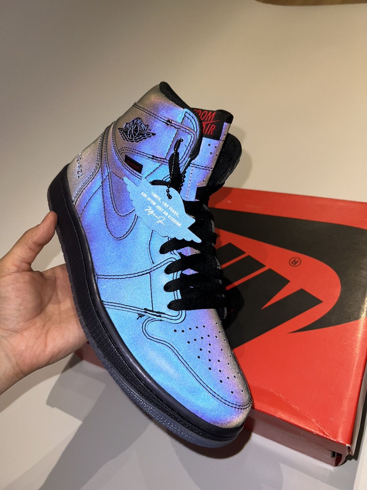 Nike *LAST PRICE DROP* BNIB 3M Air Jordan 1 High Zoom “Fearless” Size US 8.5 / EU 41-42 - 14 Thumbnail