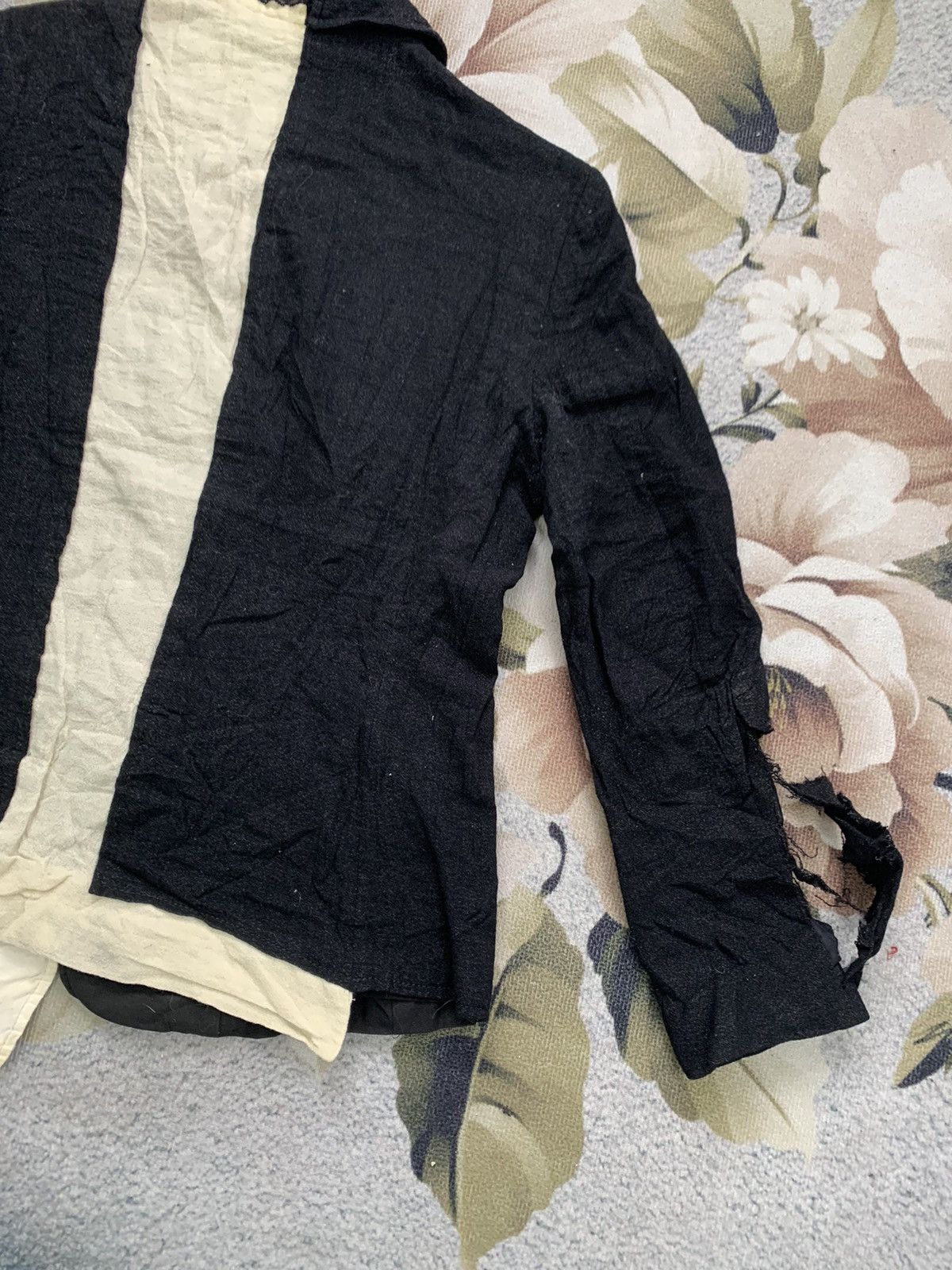 Moschino Rare Distress Constructed Design Moschino Wool Jacket Size L / US 10 / IT 46 - 10 Thumbnail