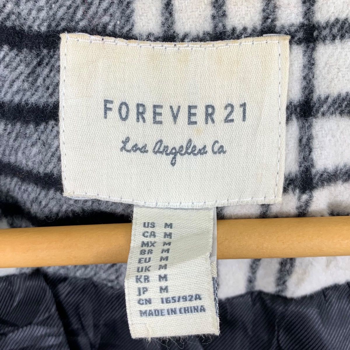 Forever 21 FOREVER 21 Japanese Brand Casualwear Checkered Wool Jacket Size M / US 6-8 / IT 42-44 - 7 Thumbnail