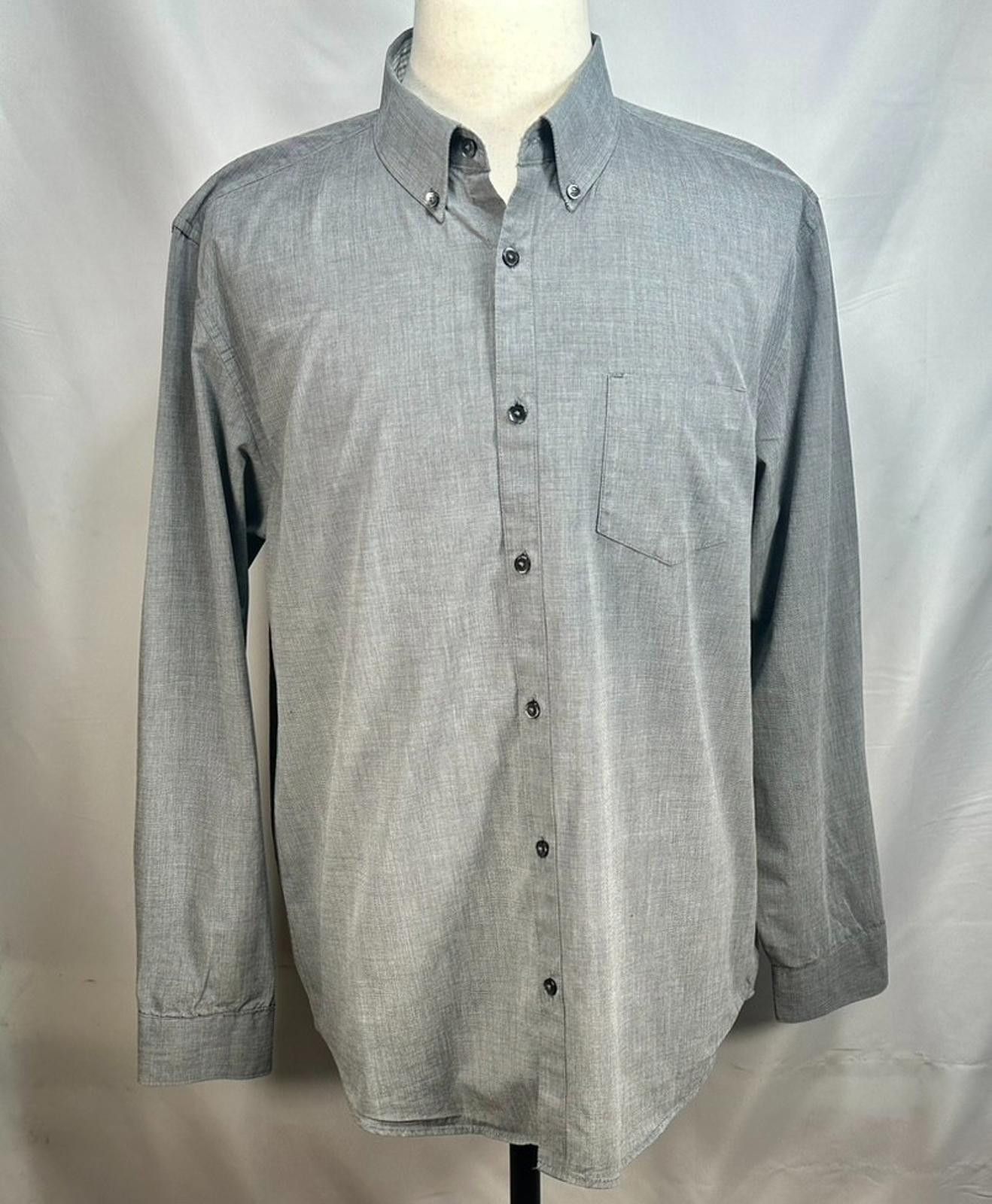 Other Calvin Klein 100% Cotton Oxford Button Up Shirt Gray Men's L Size US L / EU 52-54 / 3 - 1 Thumbnail